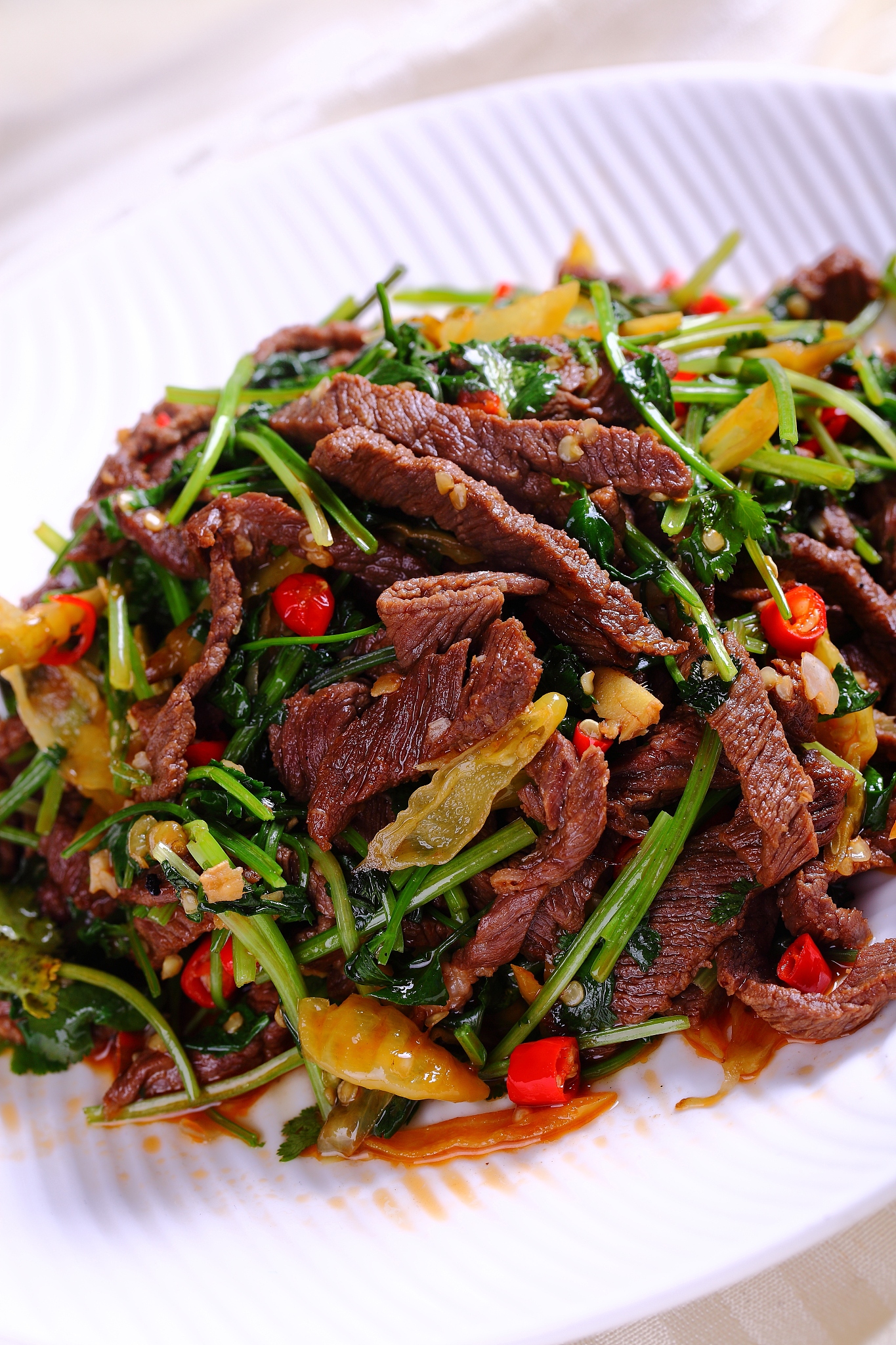 香菜牛肉怎么做