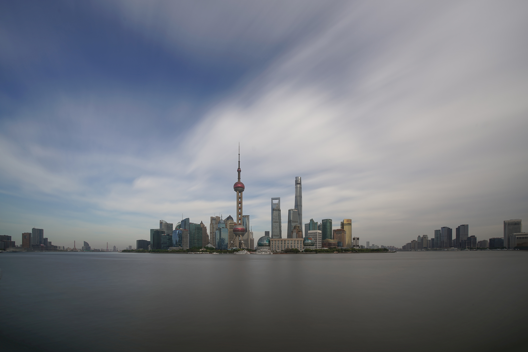 shanghai at dusk