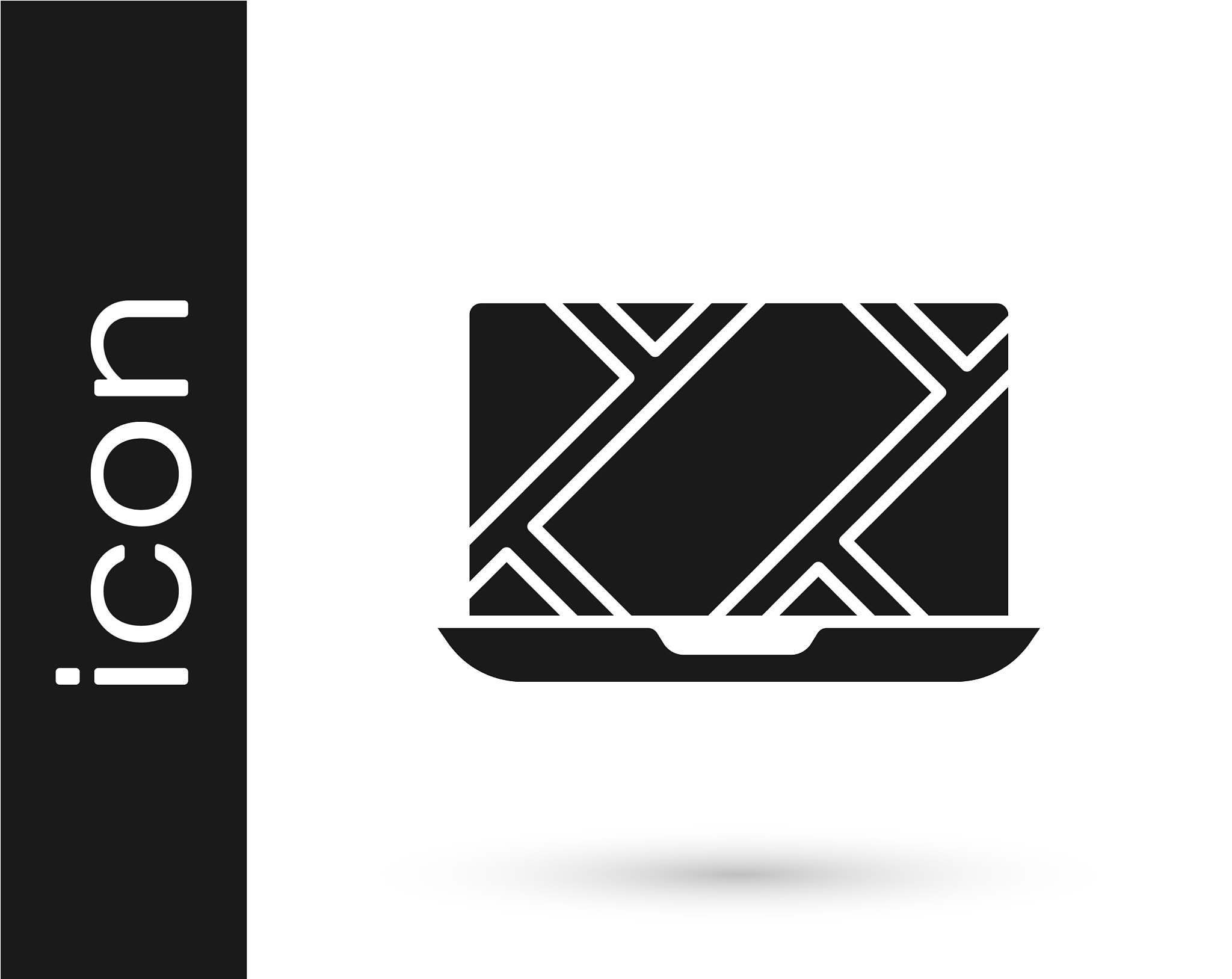 grey infographic city map navigation icon