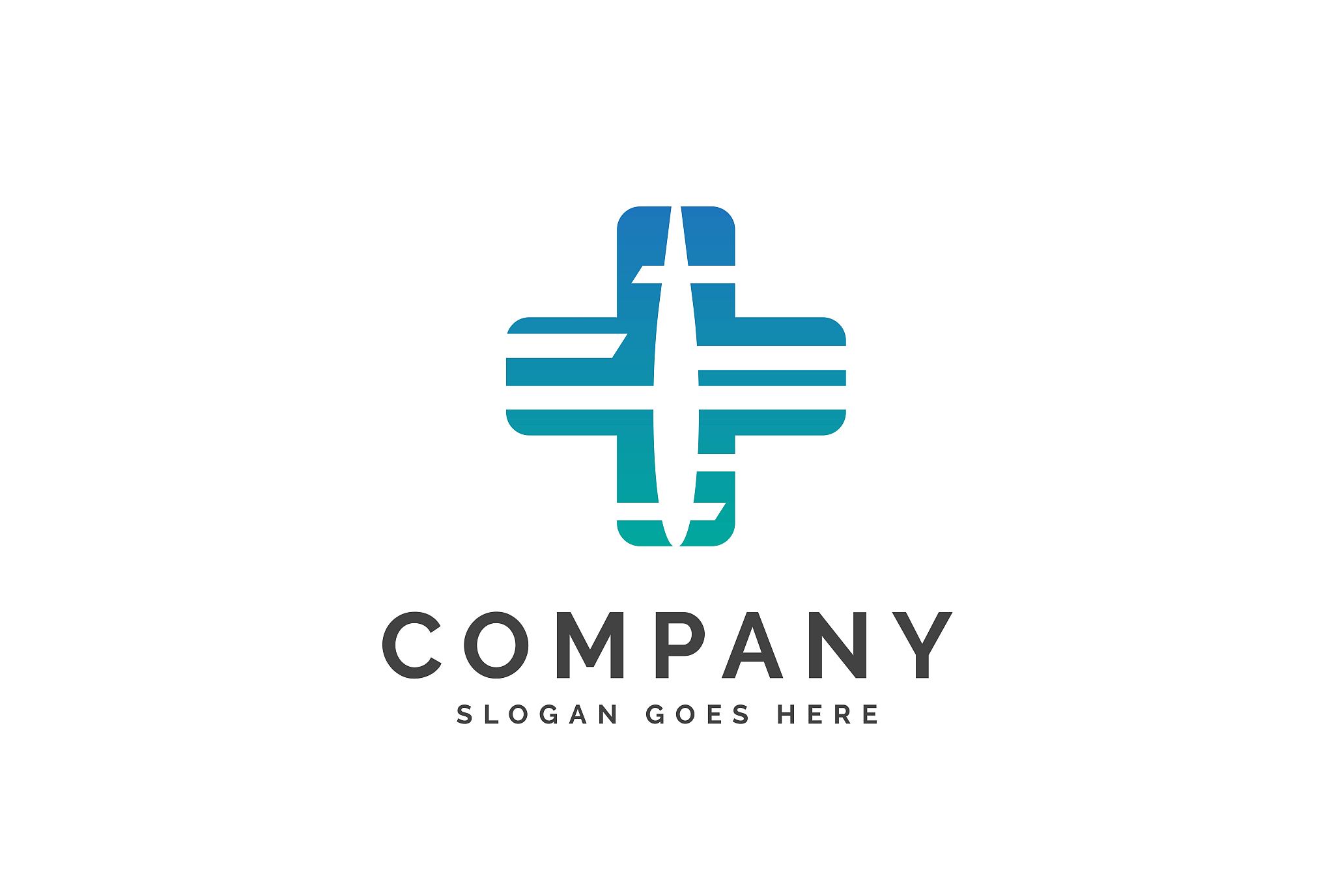 cross health medical logo vector template