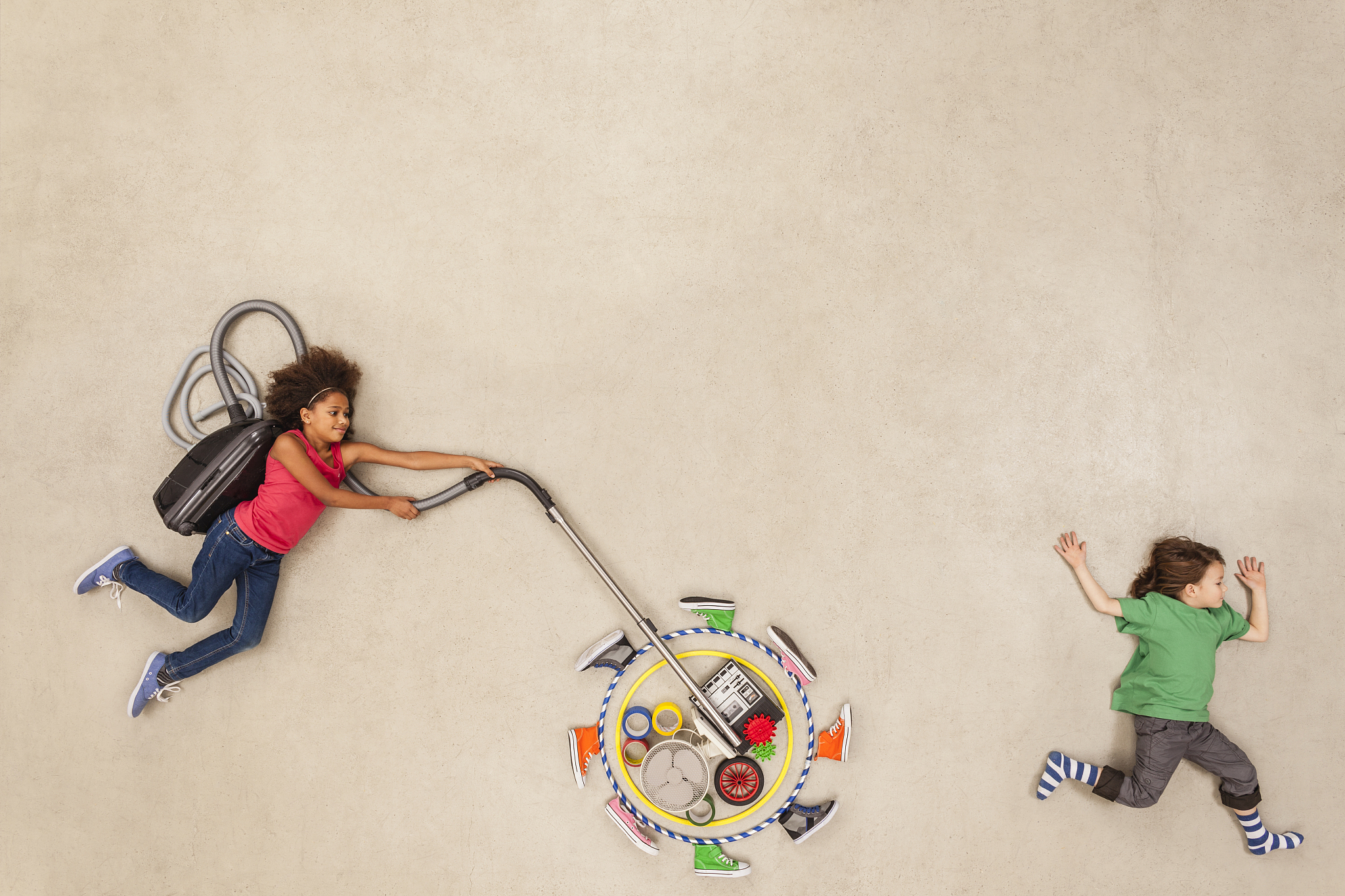 children developing new gadgets