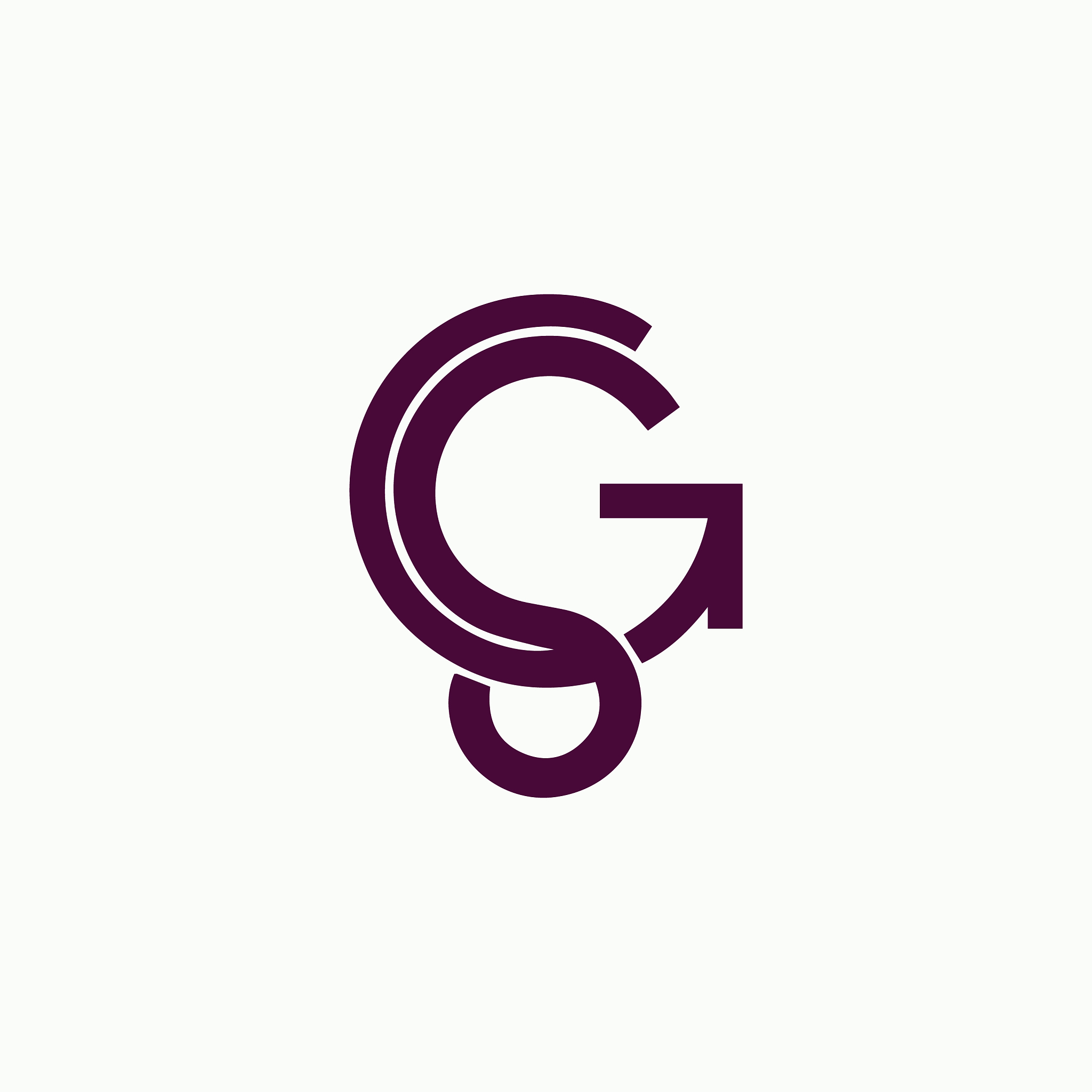 initial letter sg or gs logo design template