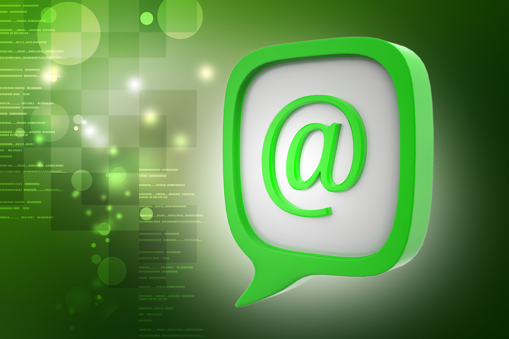 e mail icon in speech bubble