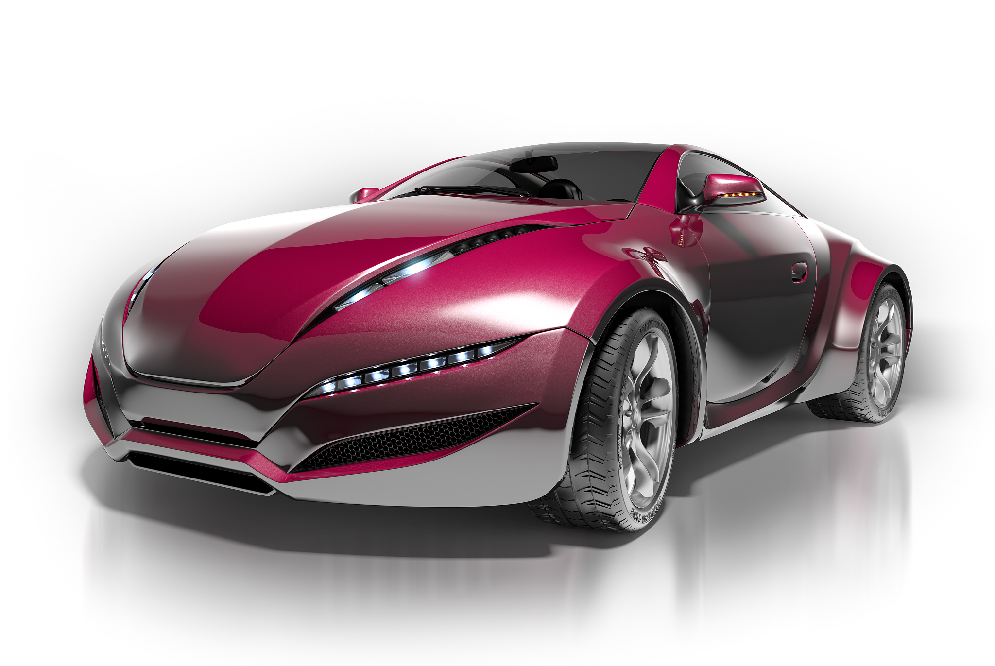 sports car isolated on white background