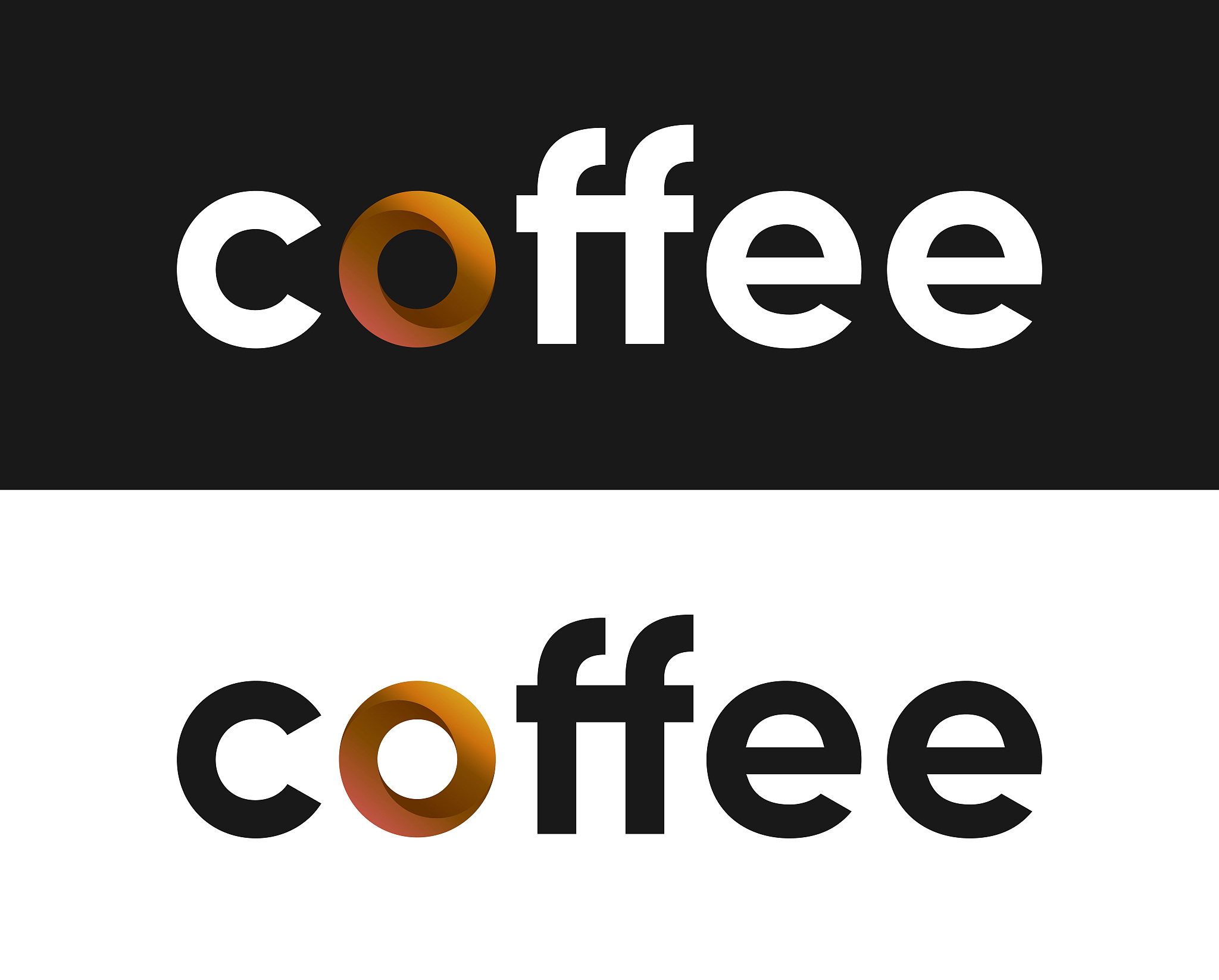 coffee label vector, lettering for coffee market