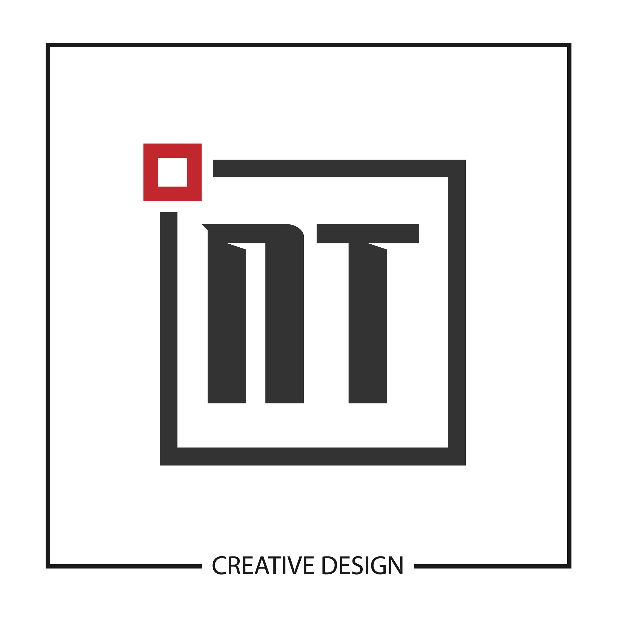 initial letter nt logo template design