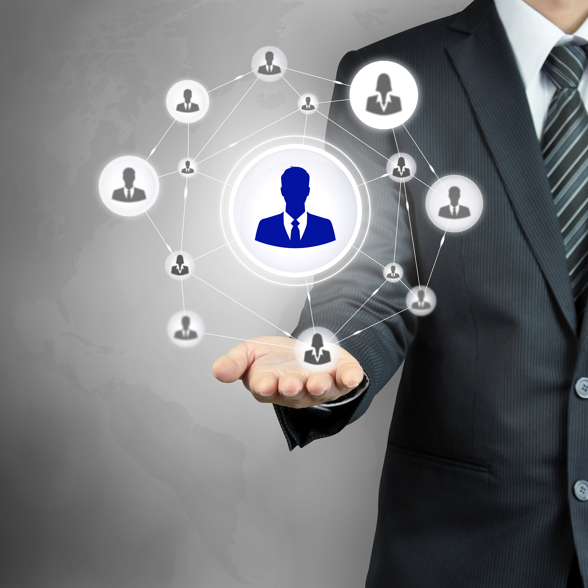 hand carrying businessman icon network