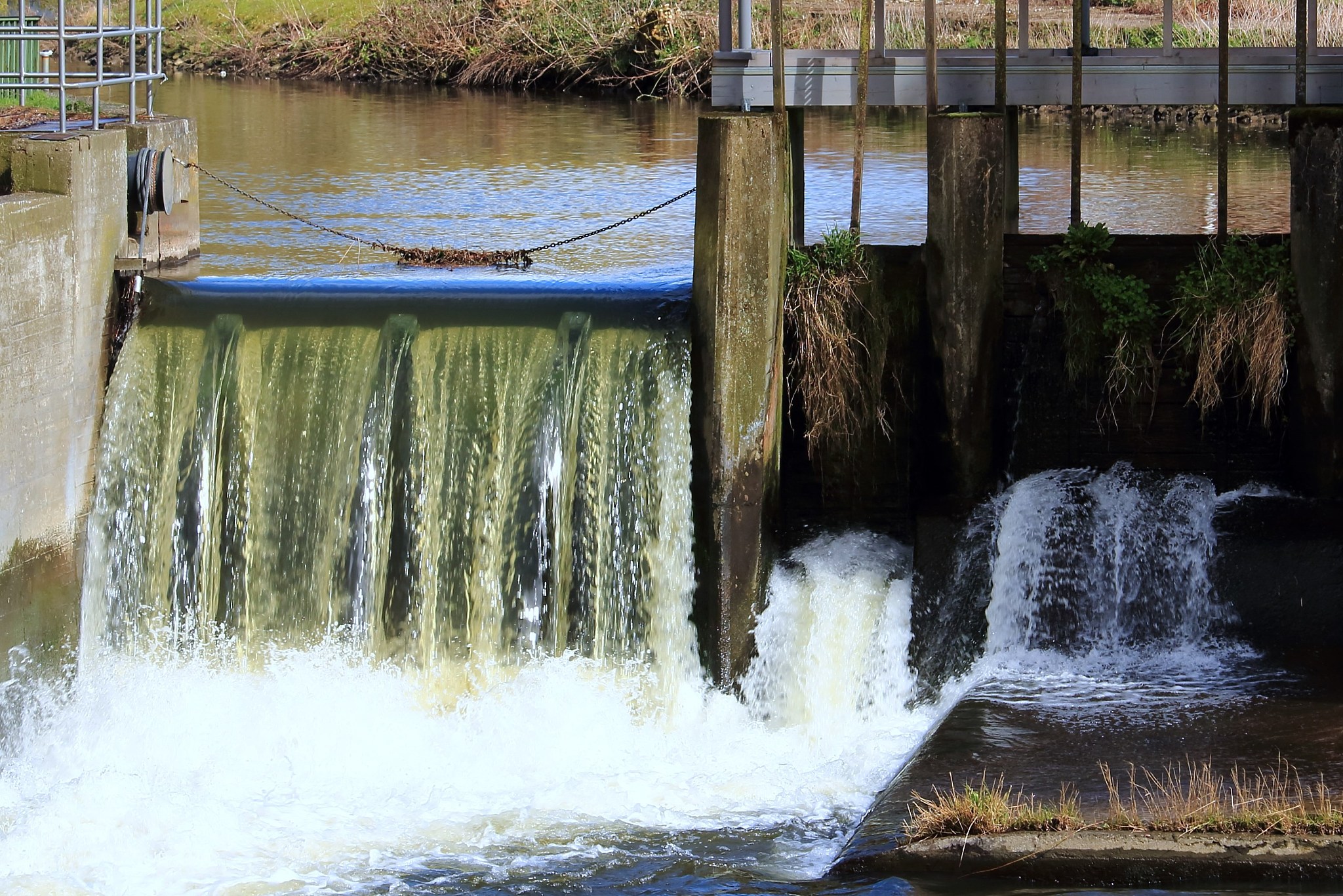 the waterfall