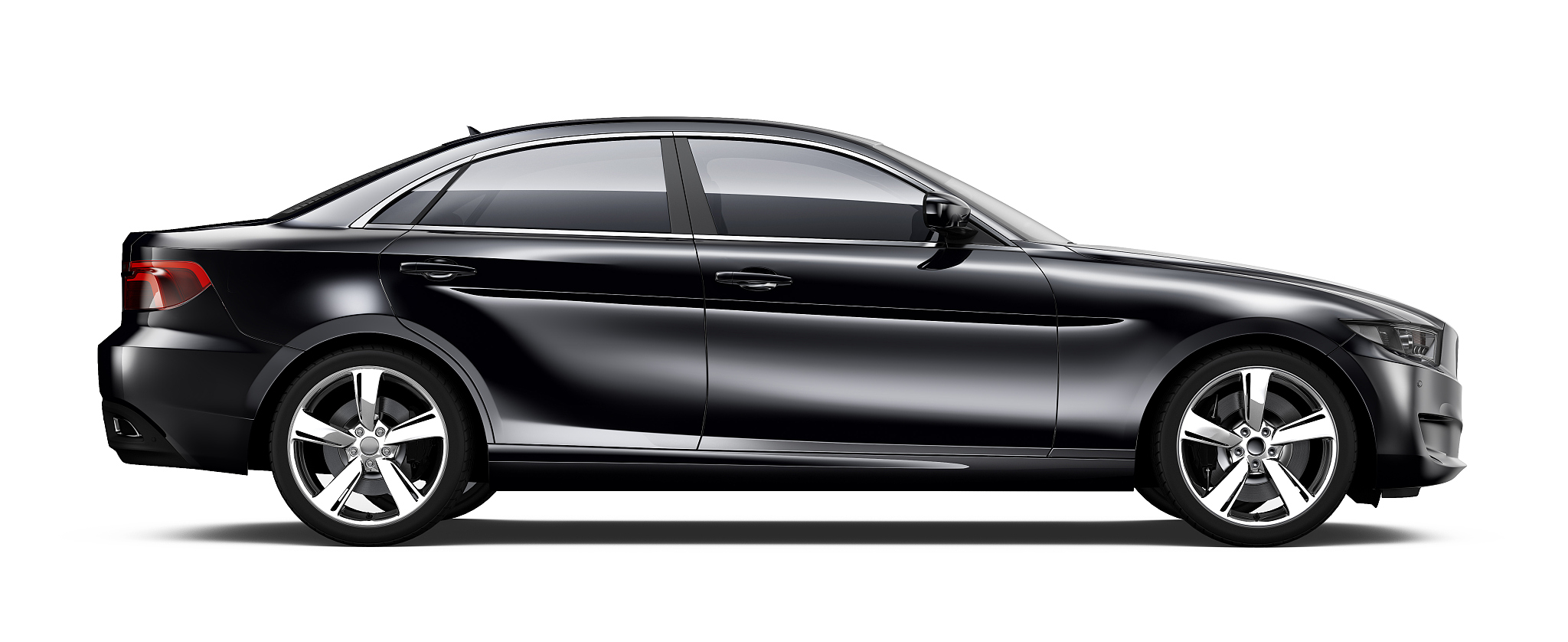 generic black car - side view