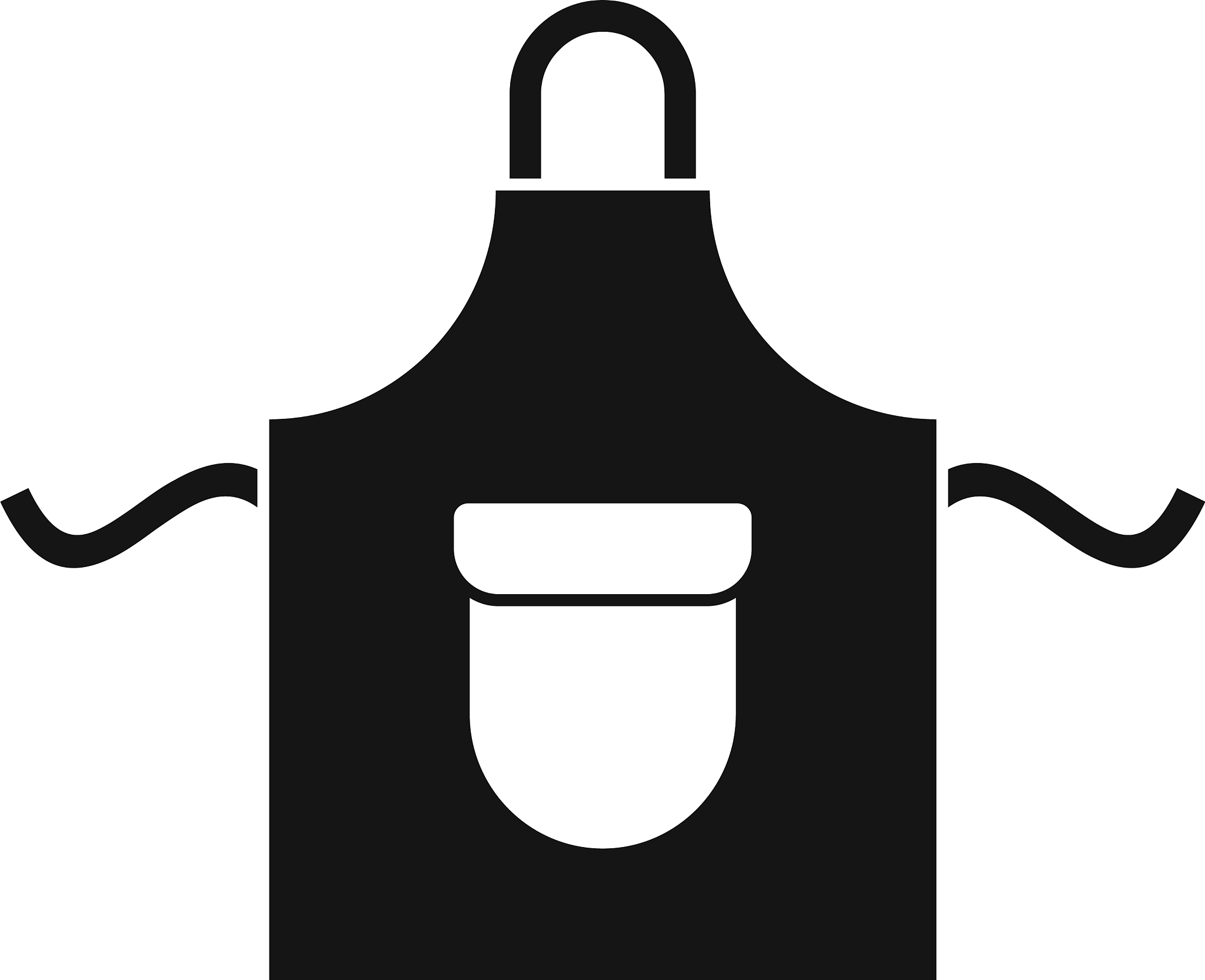 cooking apron icon simple style