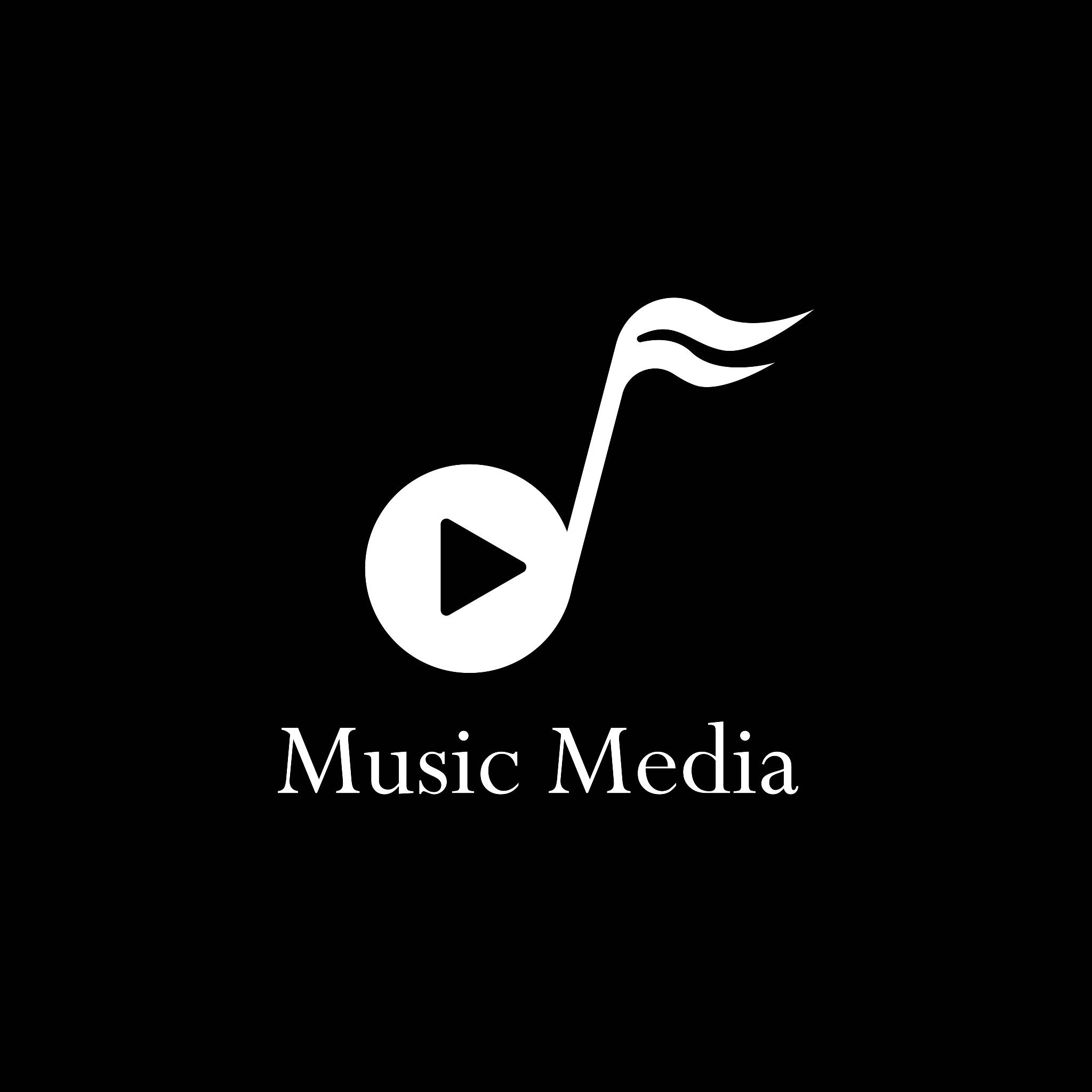 music media logo template