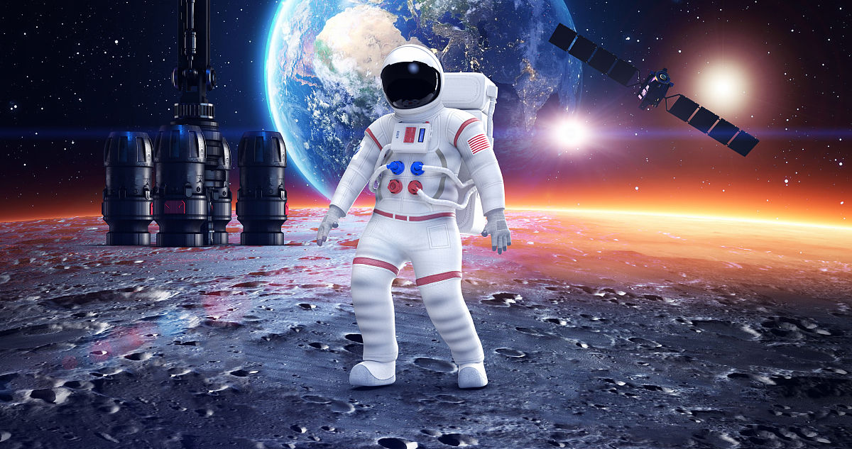 宇航员在远离地球的行星上感到头晕.