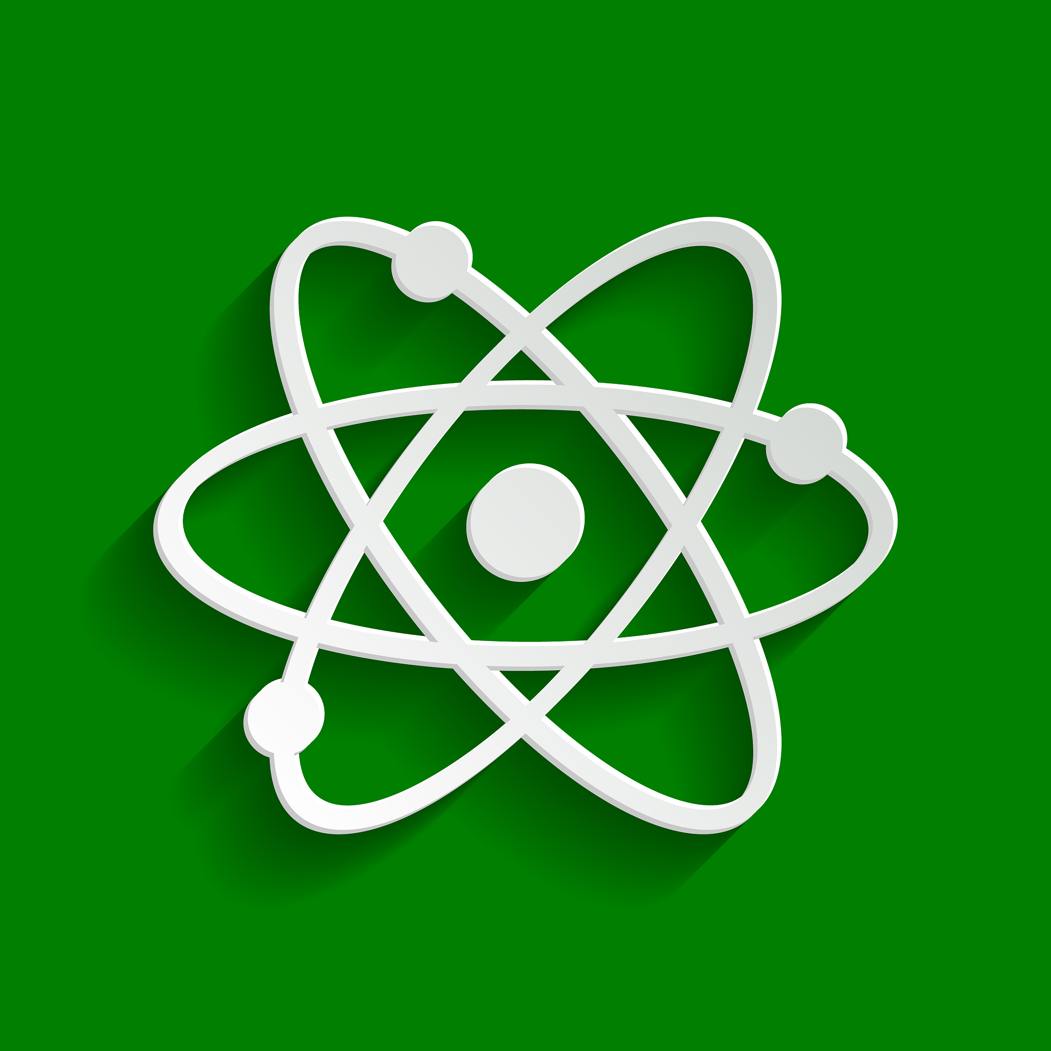 atom sign paper whitish icon