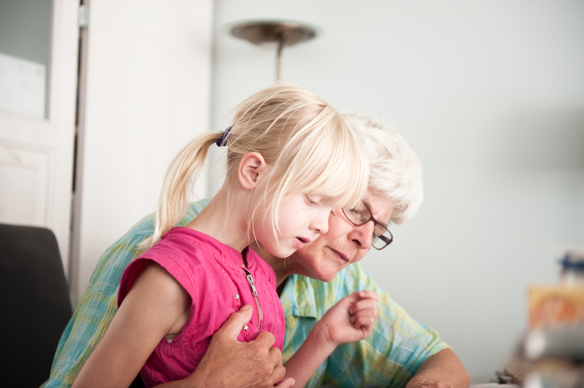 grandmother and granddaughter