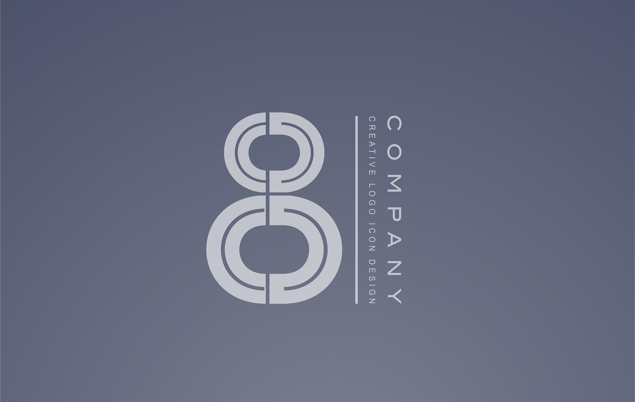 number 8 eight transparent logo icon design