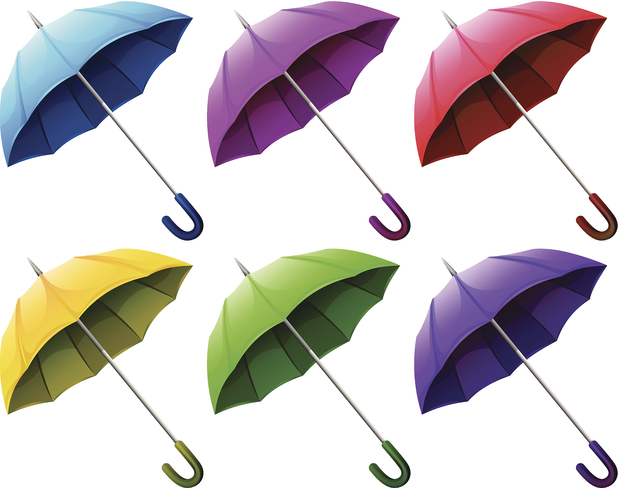 colourful brollies