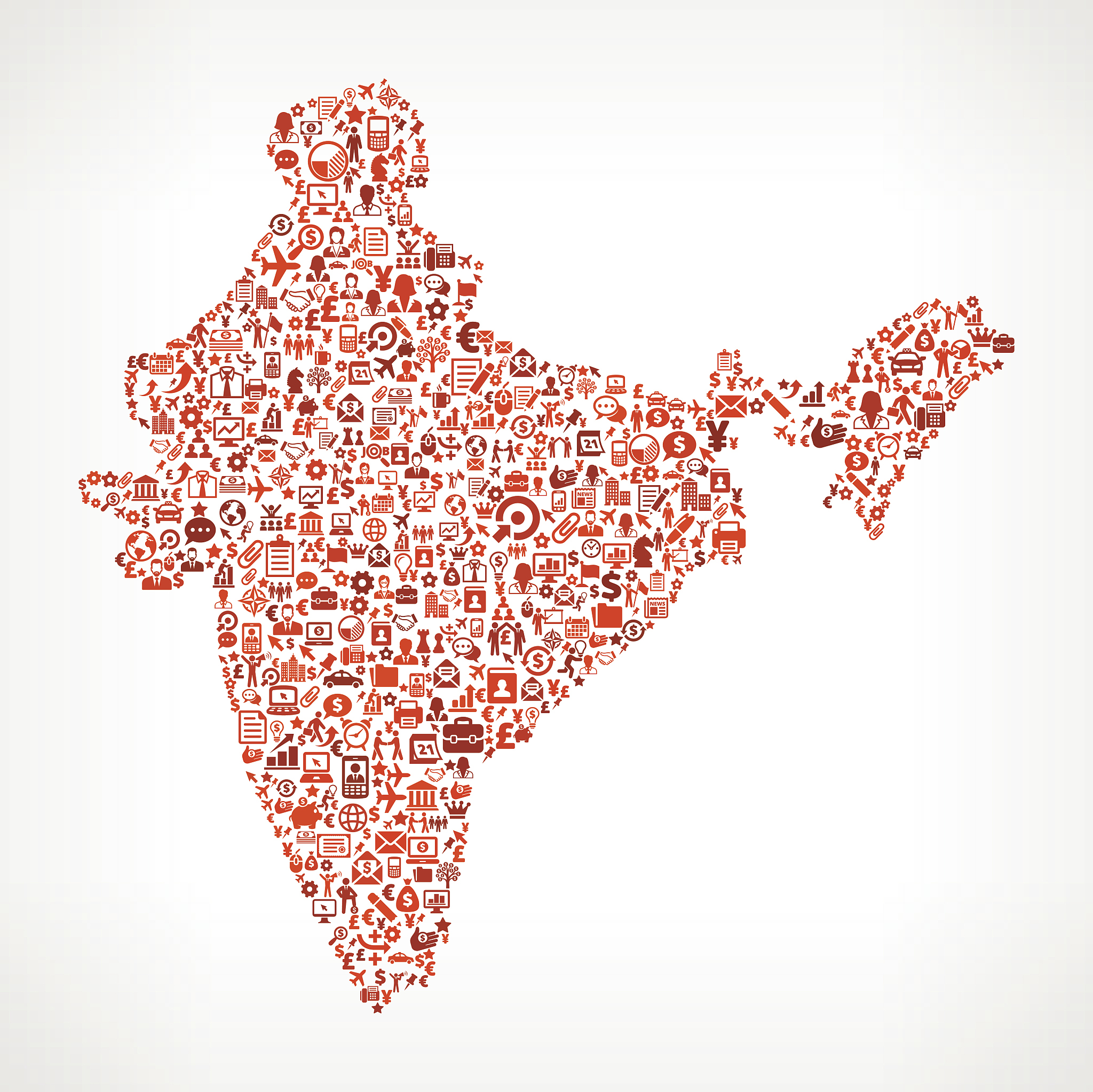 india on business royalty free vector art pattern