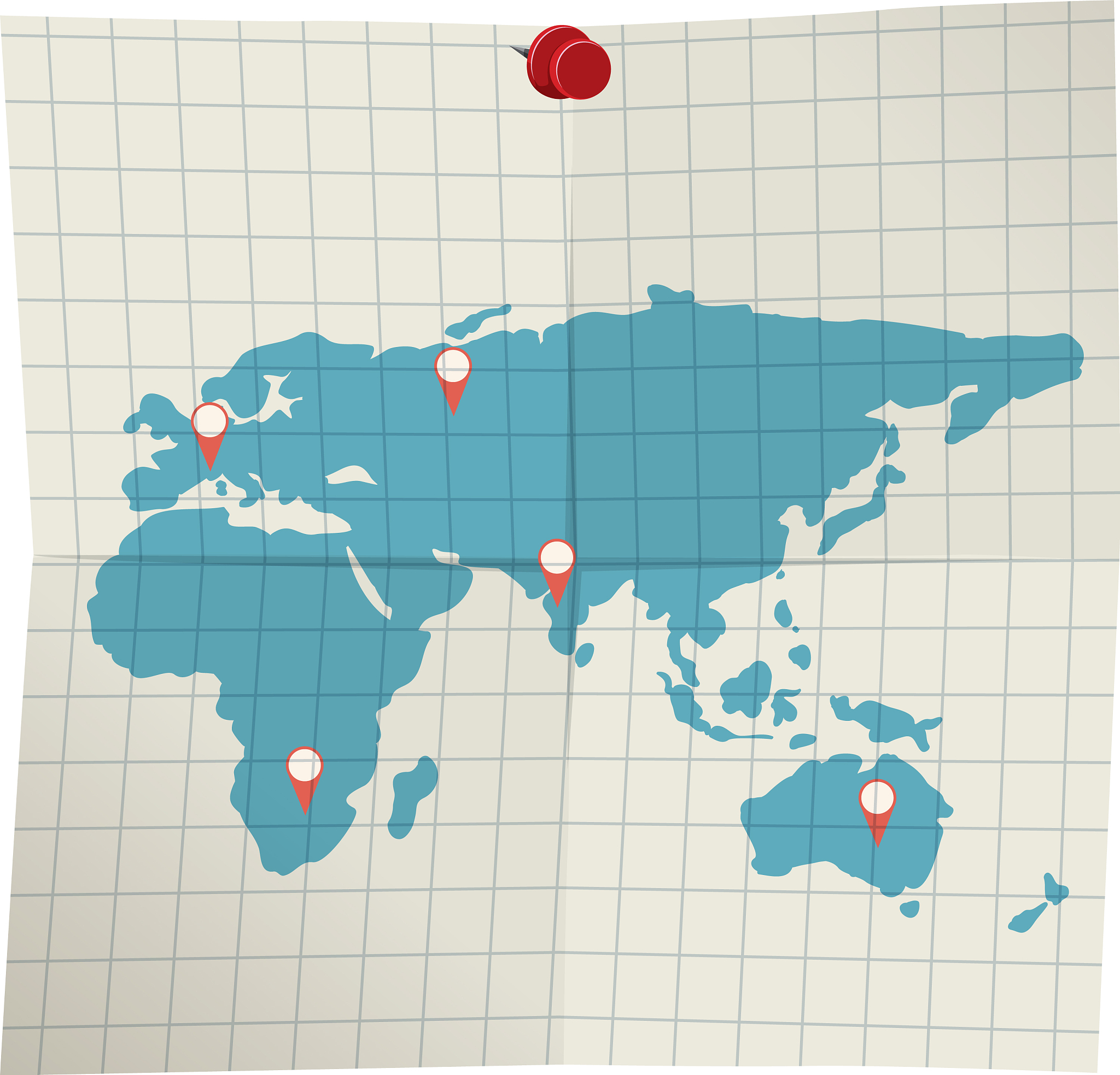 a map on white background