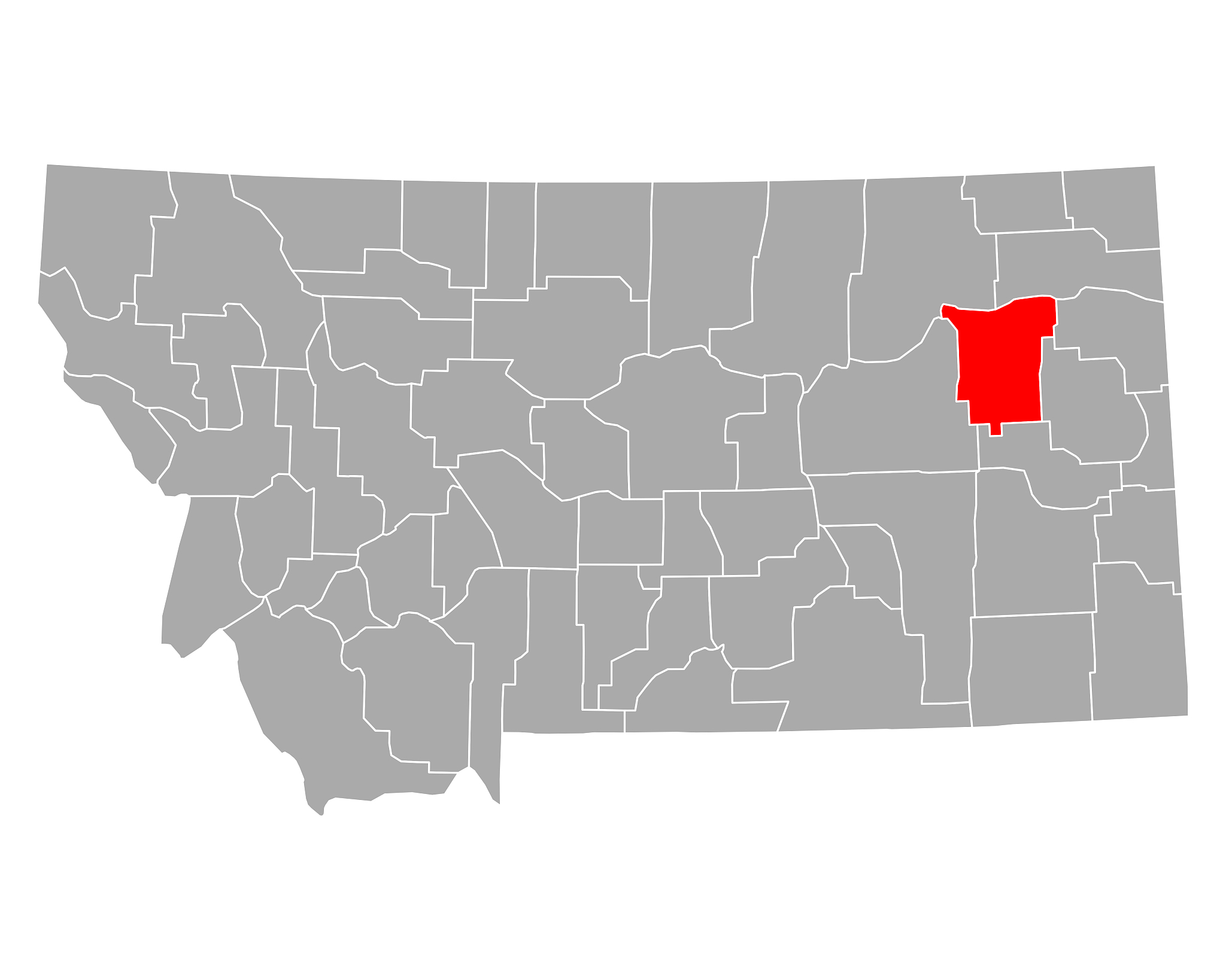 map of mccone in montana