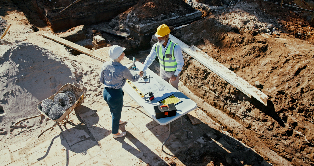 陕西建工实习实操：放线、基坑处理和混凝土施工