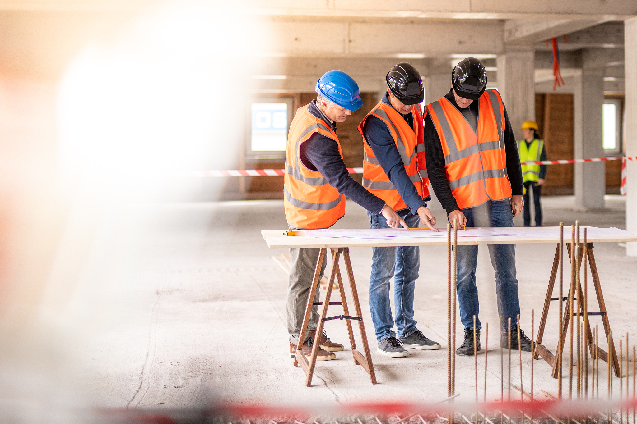 construction foreman consulting architects