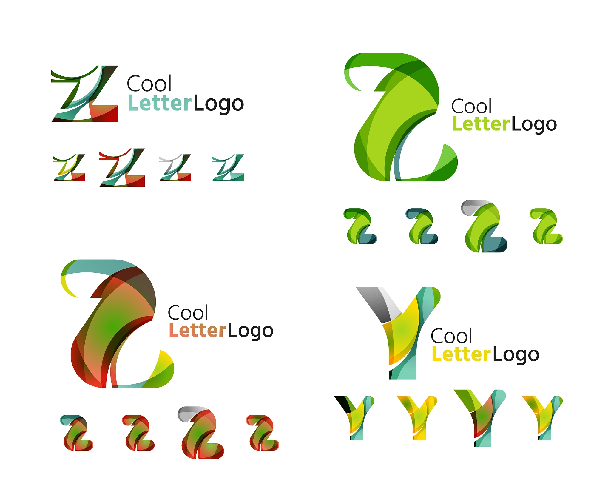 letter business emblem collection