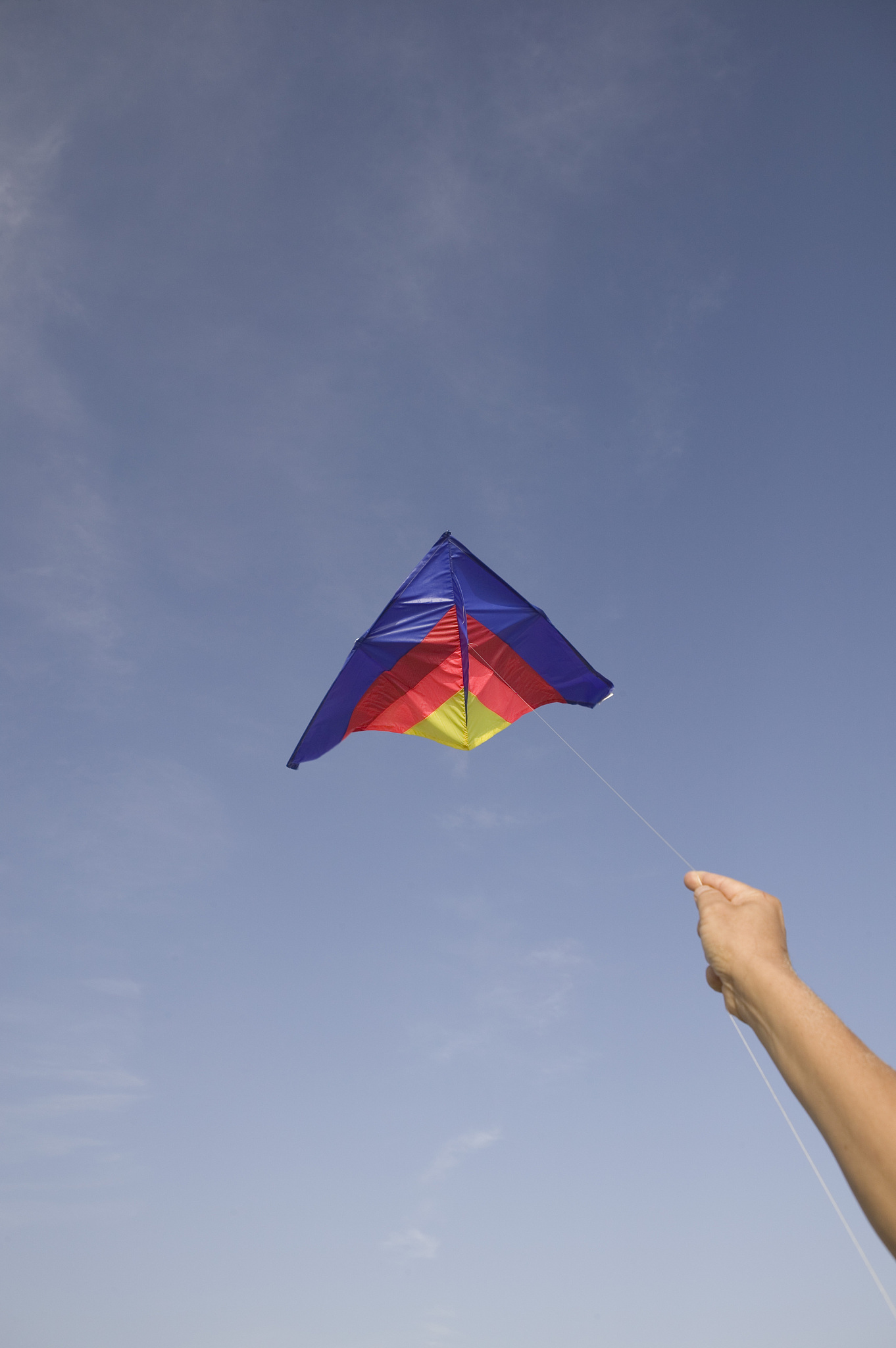 person flying kite