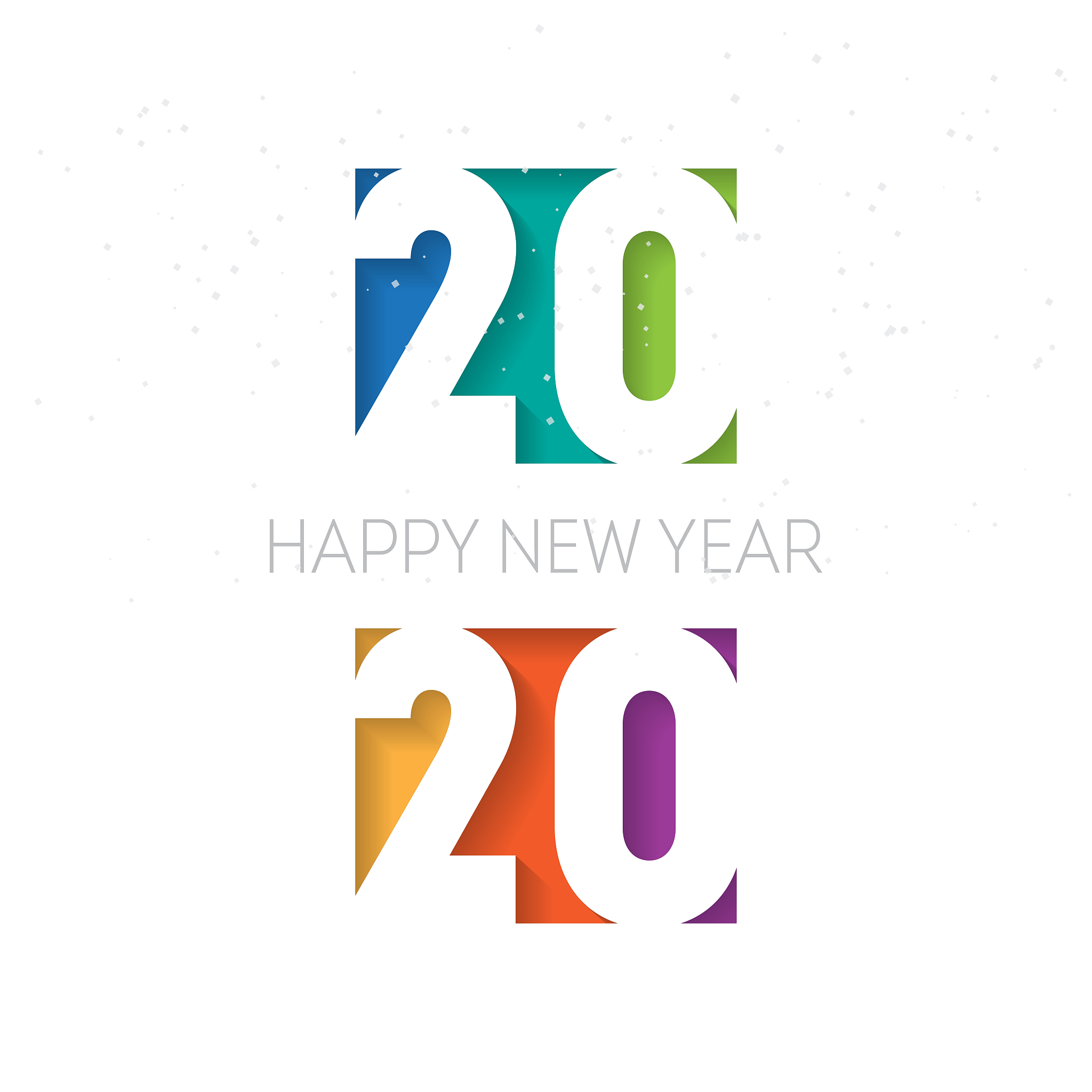 happy new year 2020 background. vector brochure or calendar cove