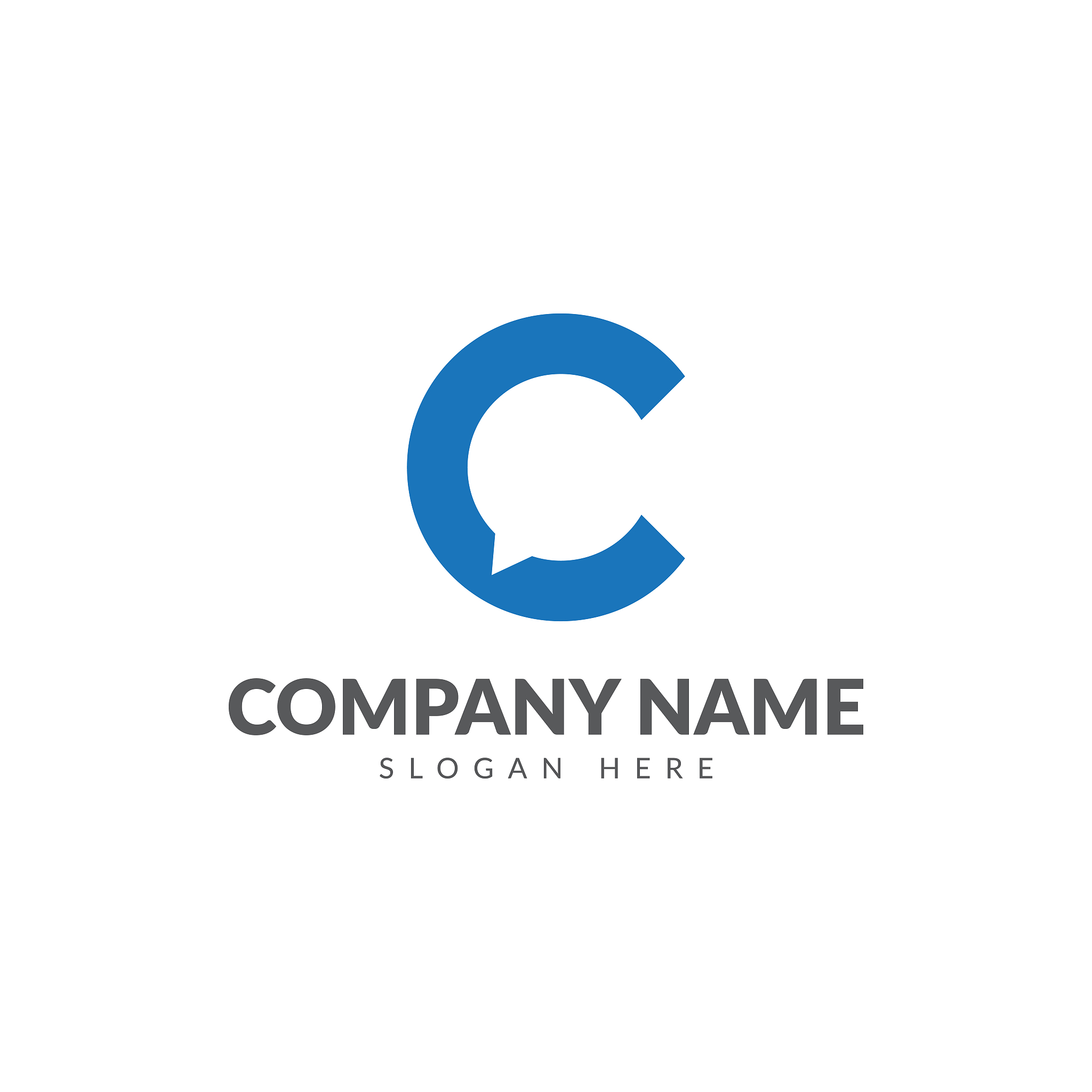 chat logo vector design template