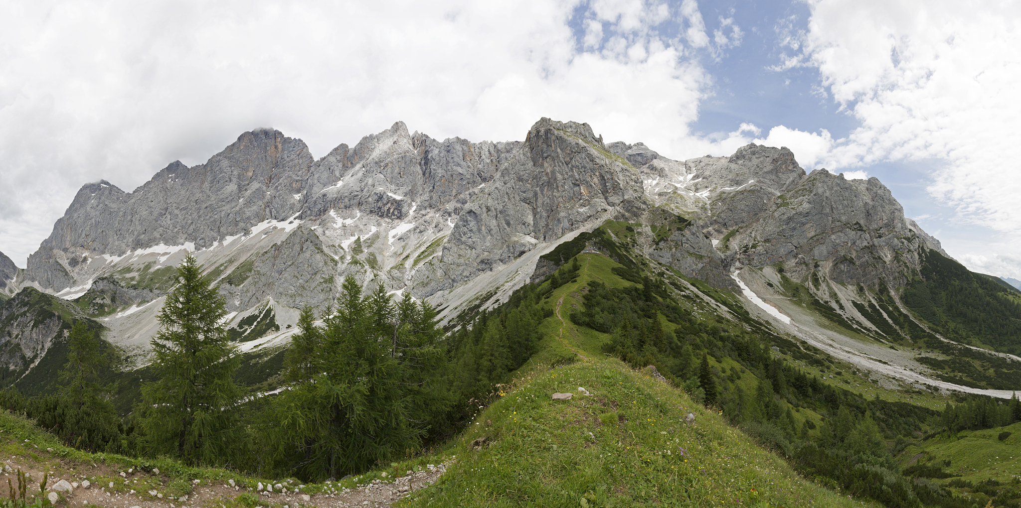 southern part of the dachstein massif in styria, austria, true p