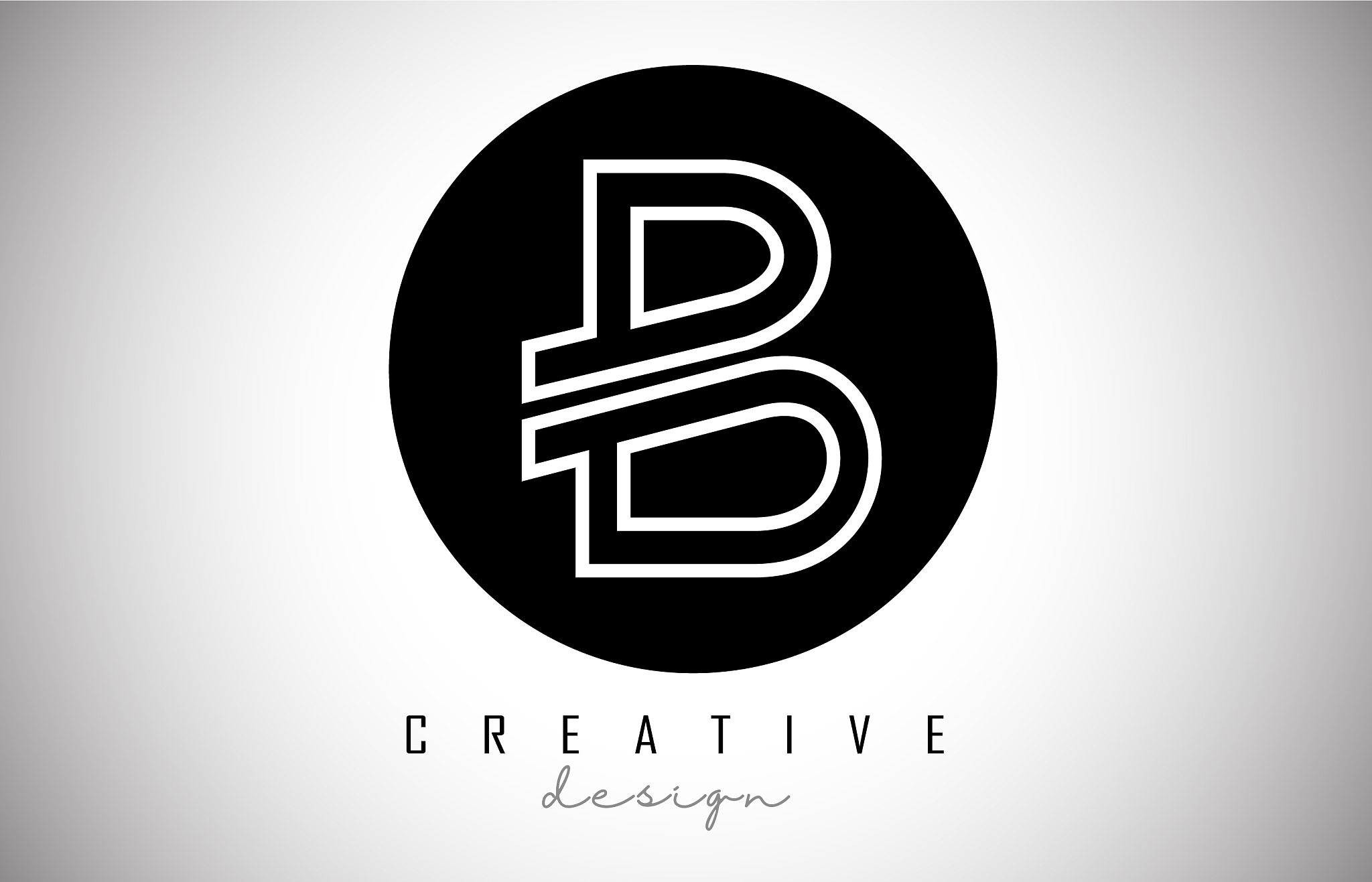 b letter logo monogram design creative b letter
