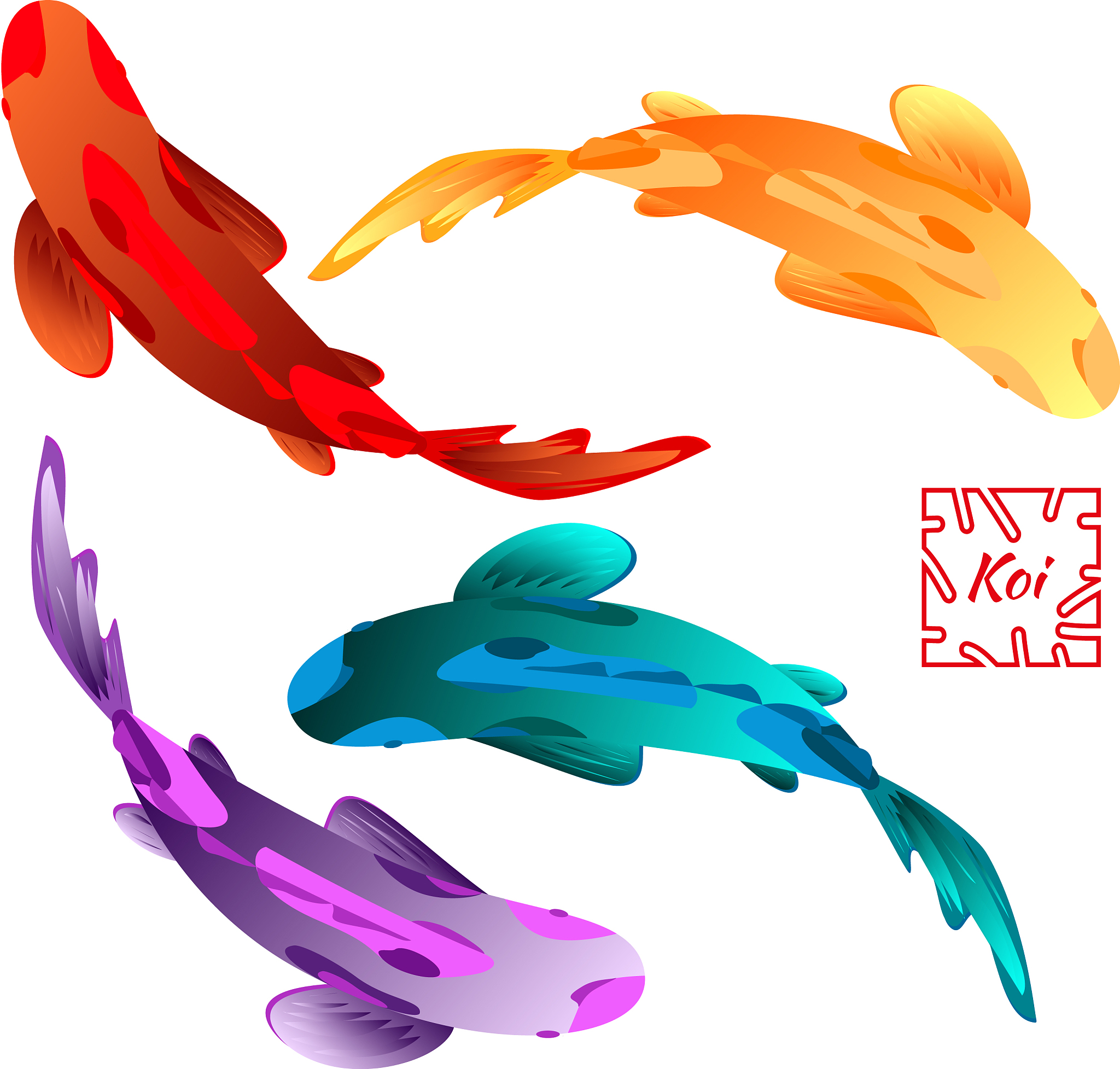 HTML5 锦鲤动画：在水里自由游动