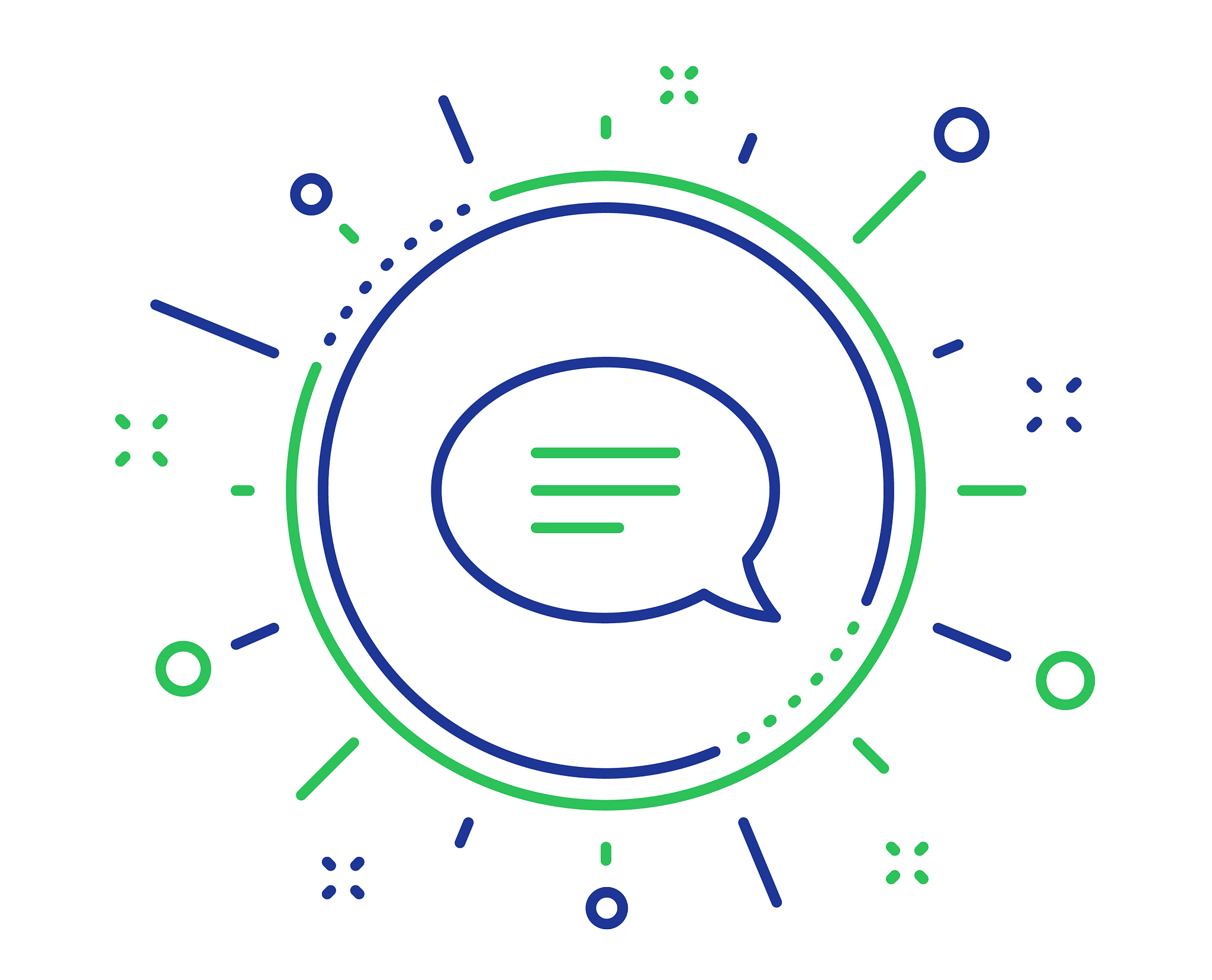 chat line icon speech bubble sign