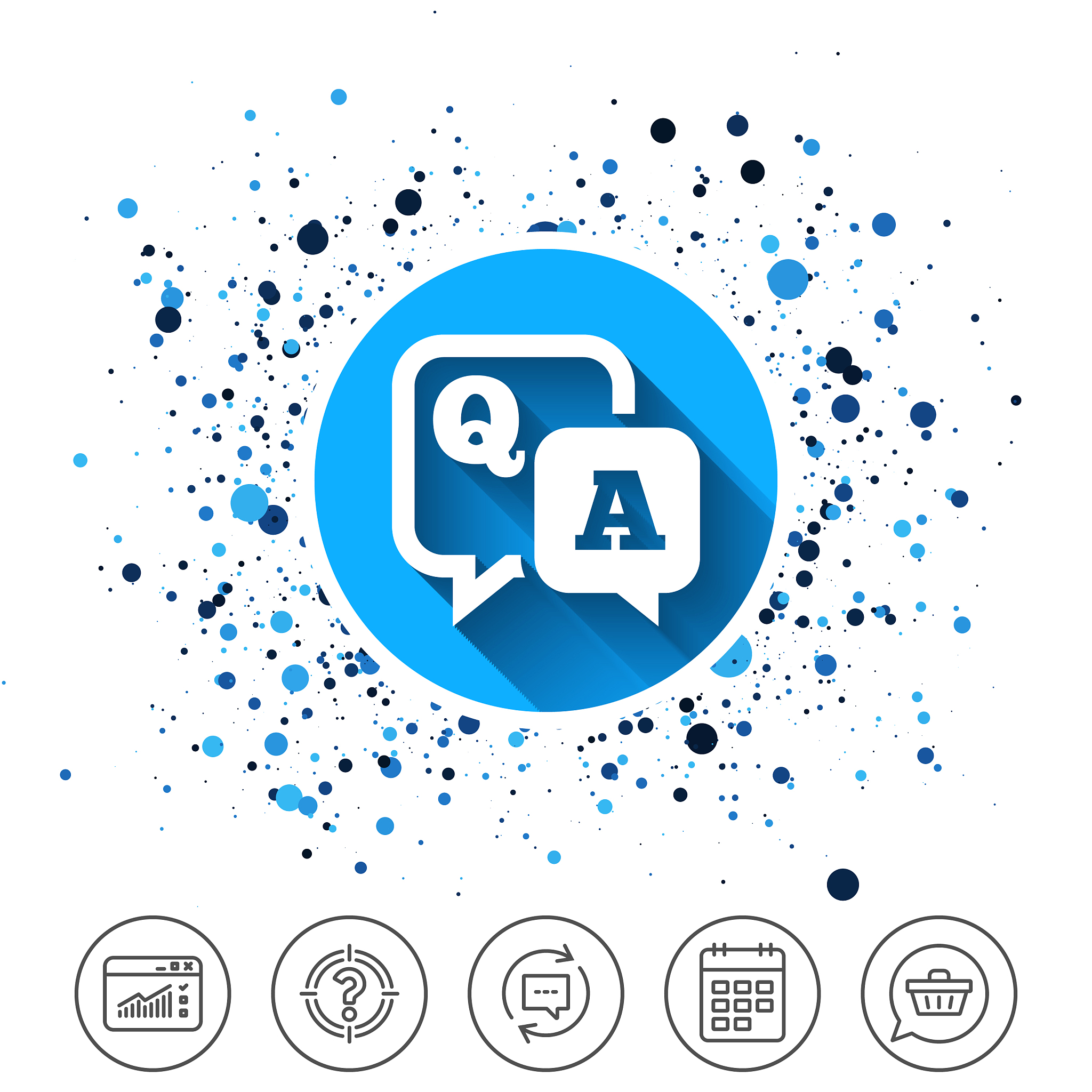 question answer sign icon qa symbol