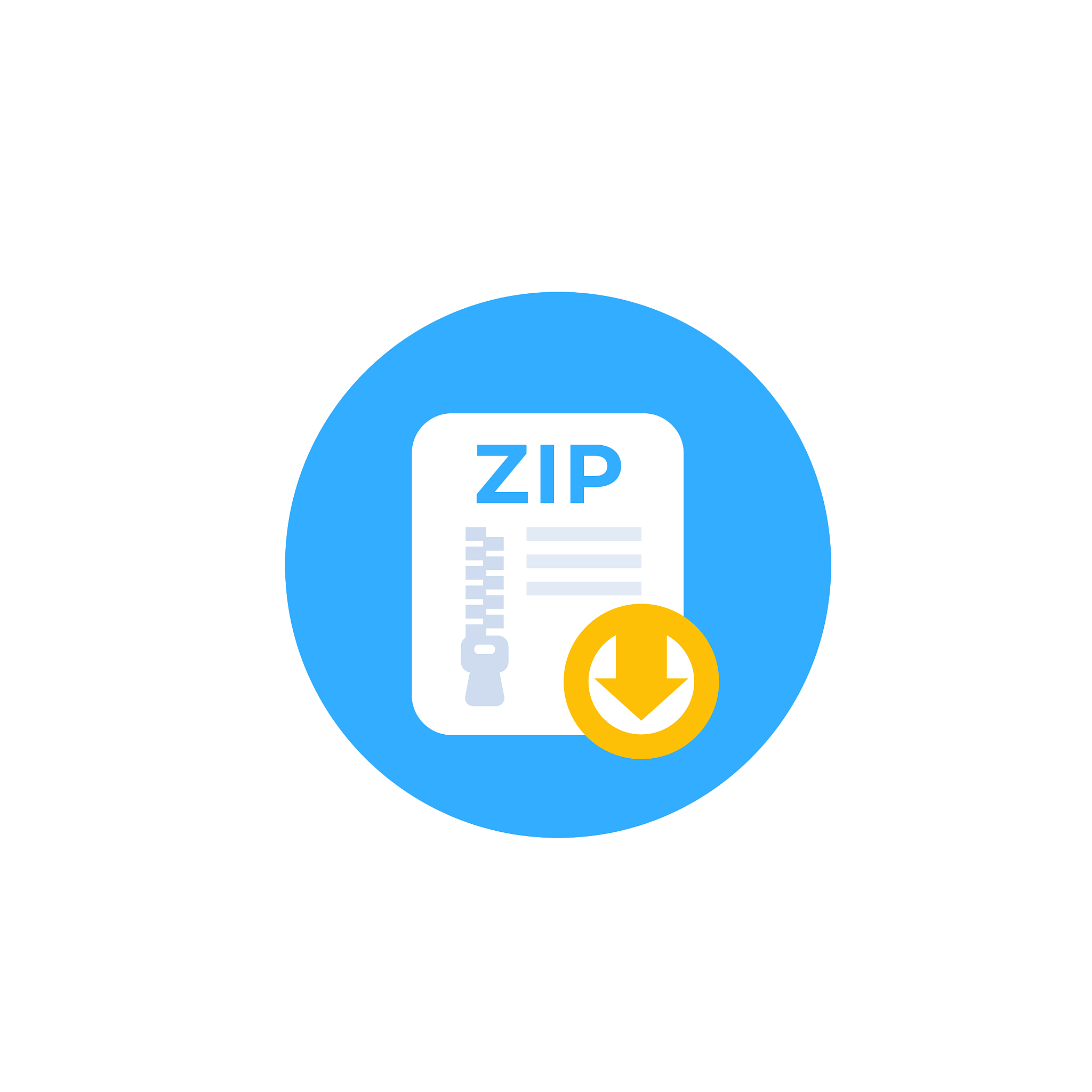 download zip file icon