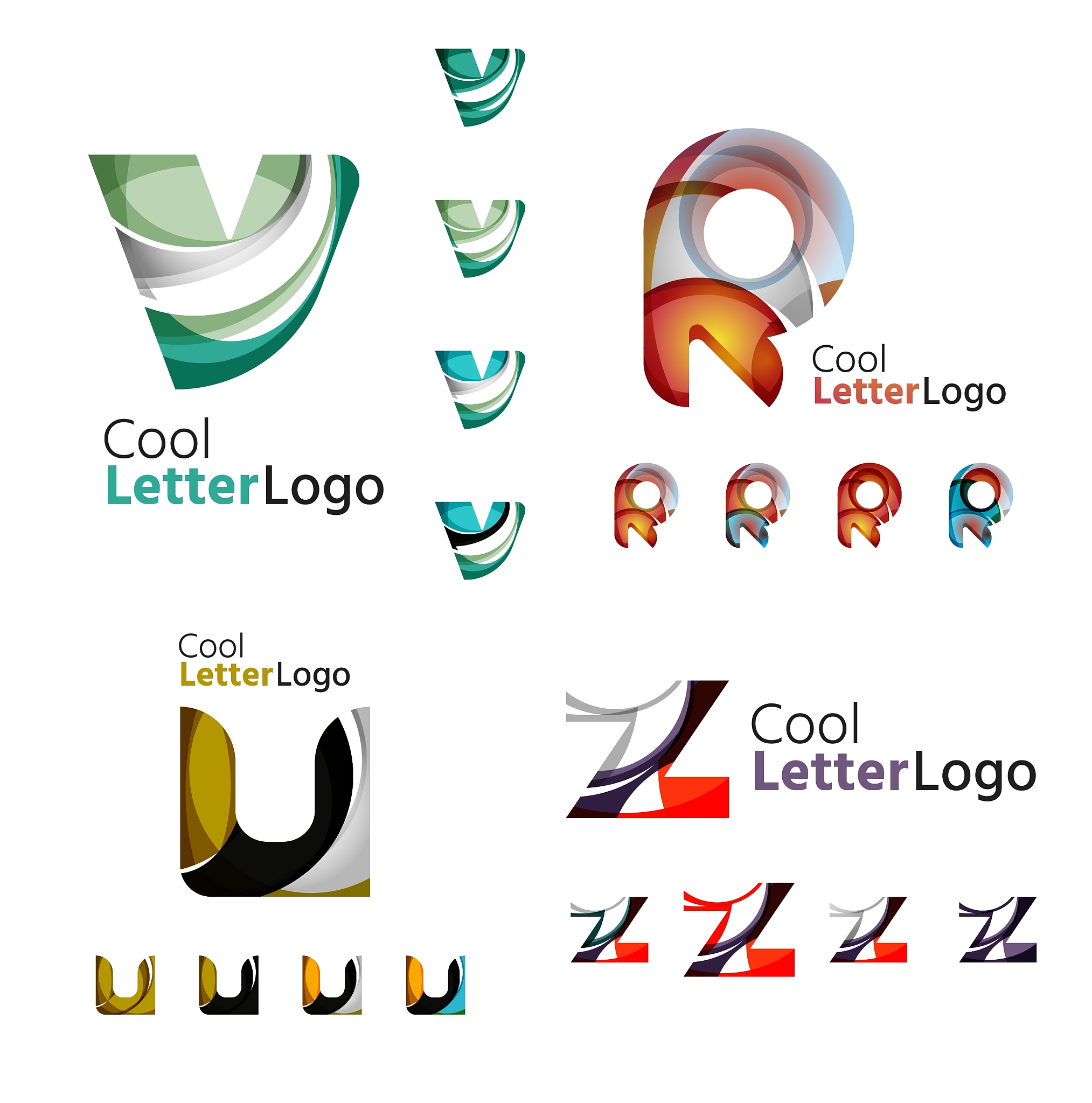 letter business emblem collection