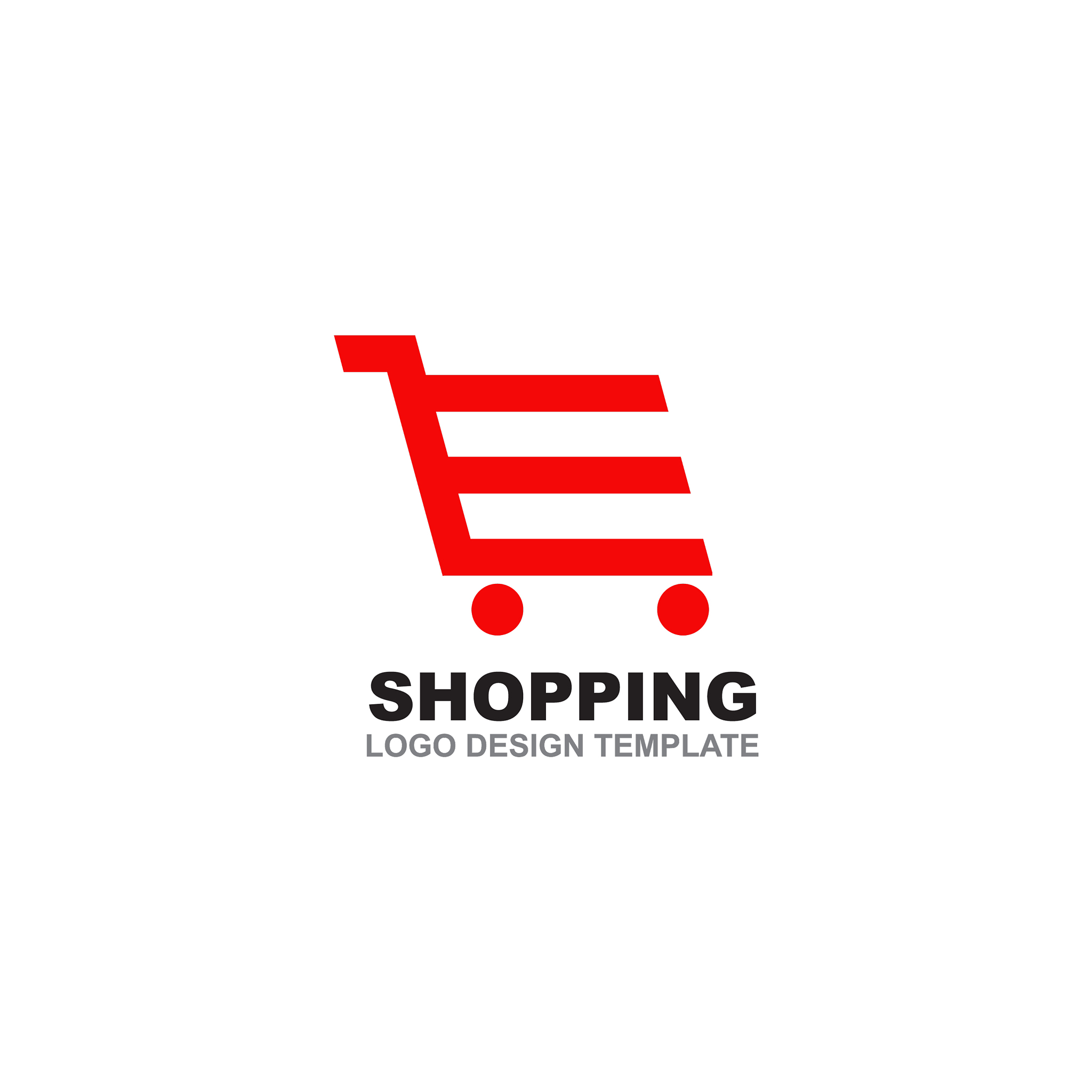 shopping cart logo design template