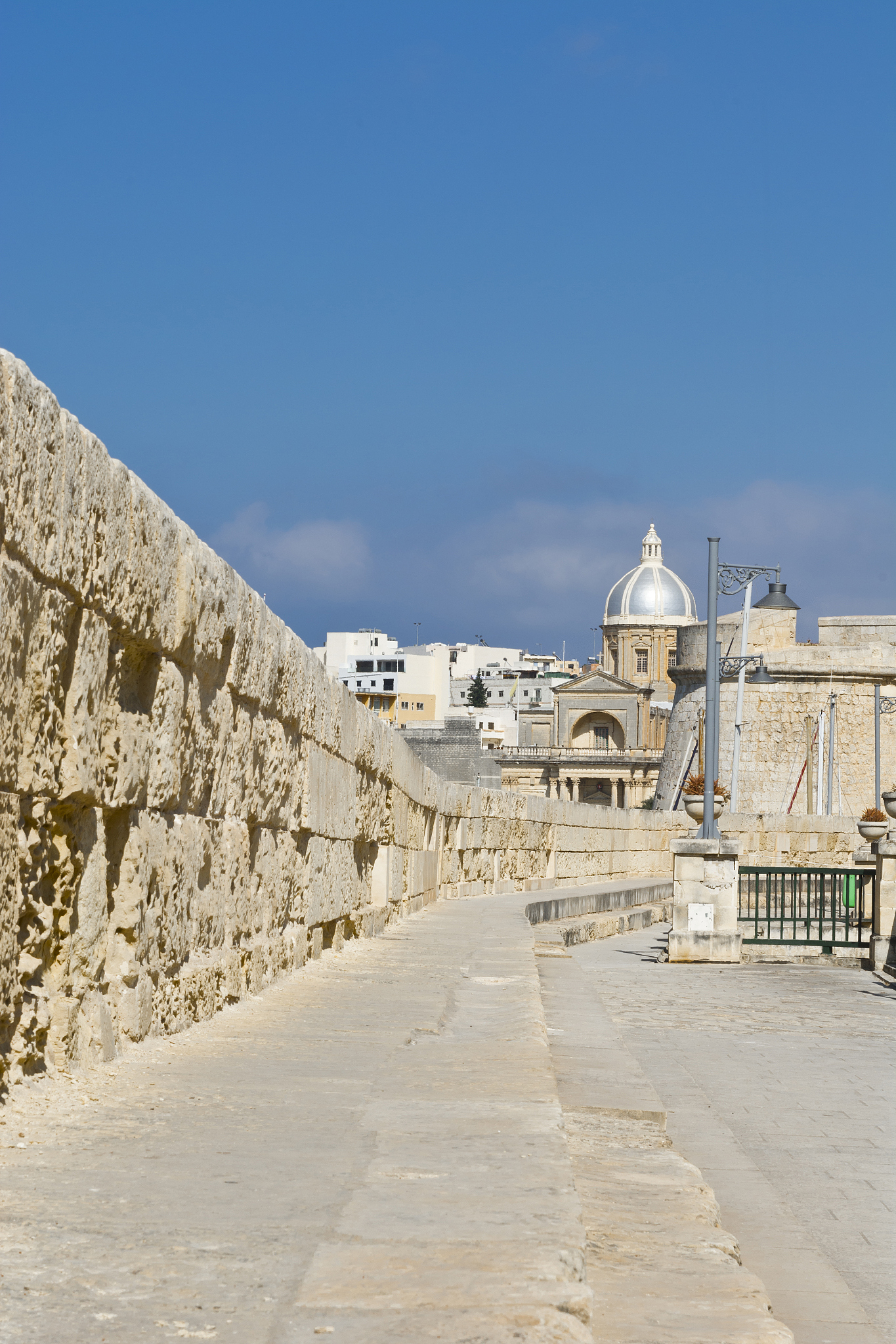 street along the wall