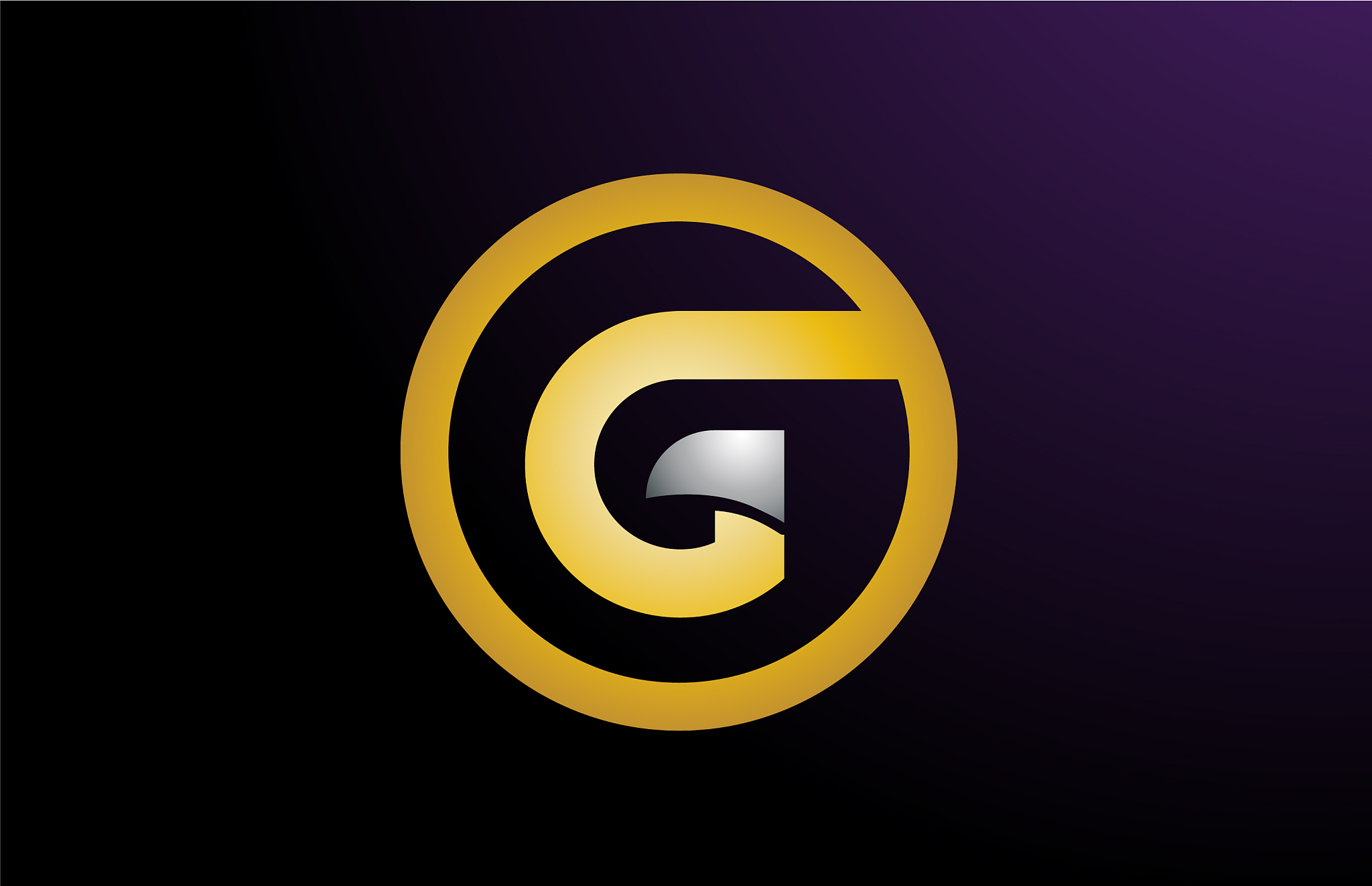 g gold golden silver metal metallic alphabet