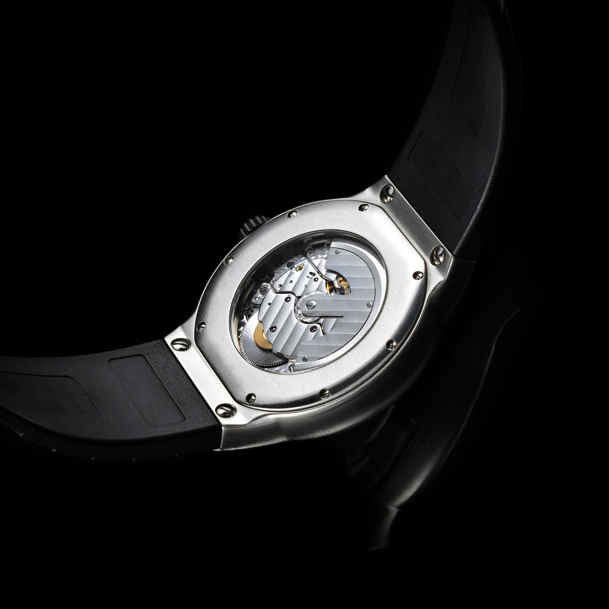 swiss watches on black background