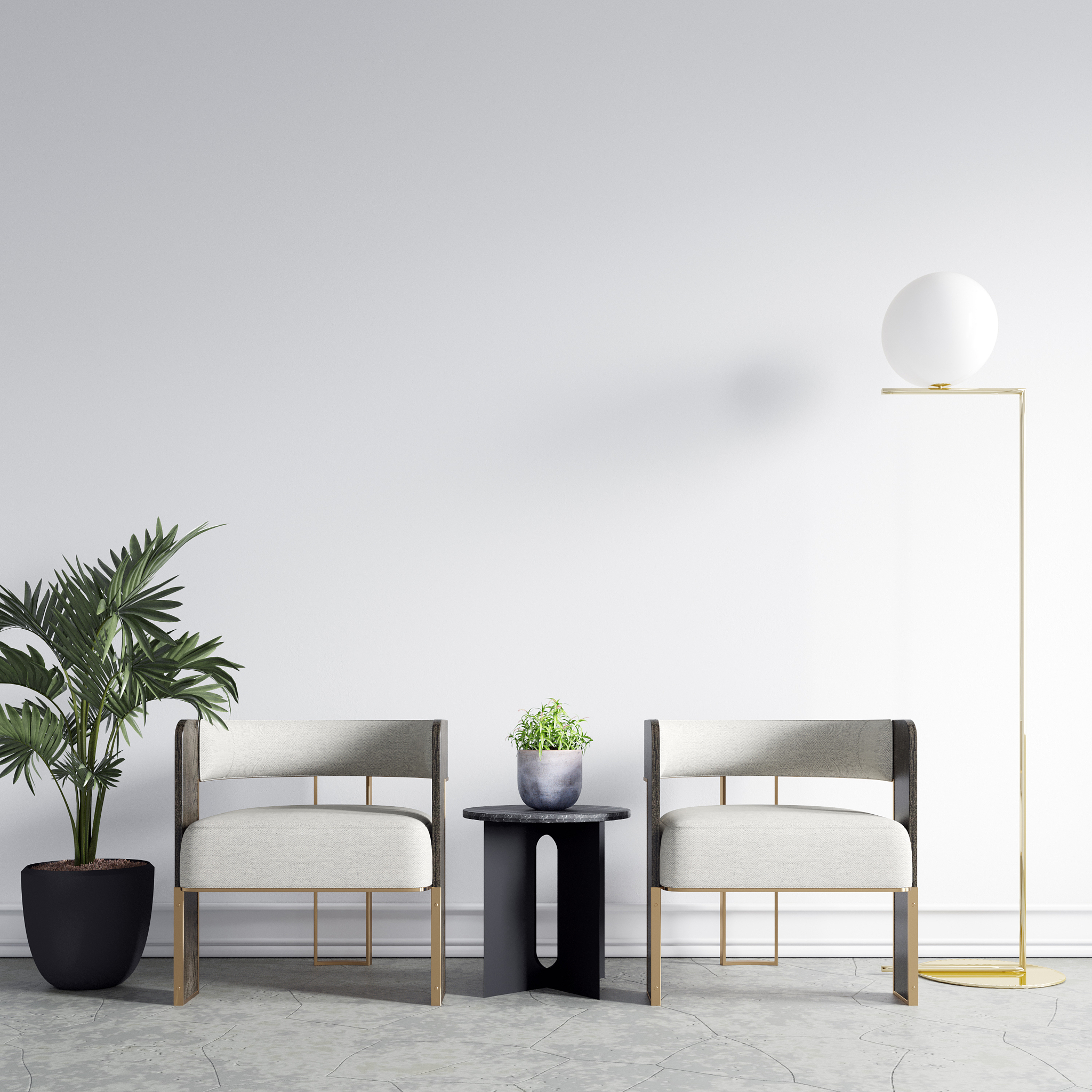 interior wallpaper mockup