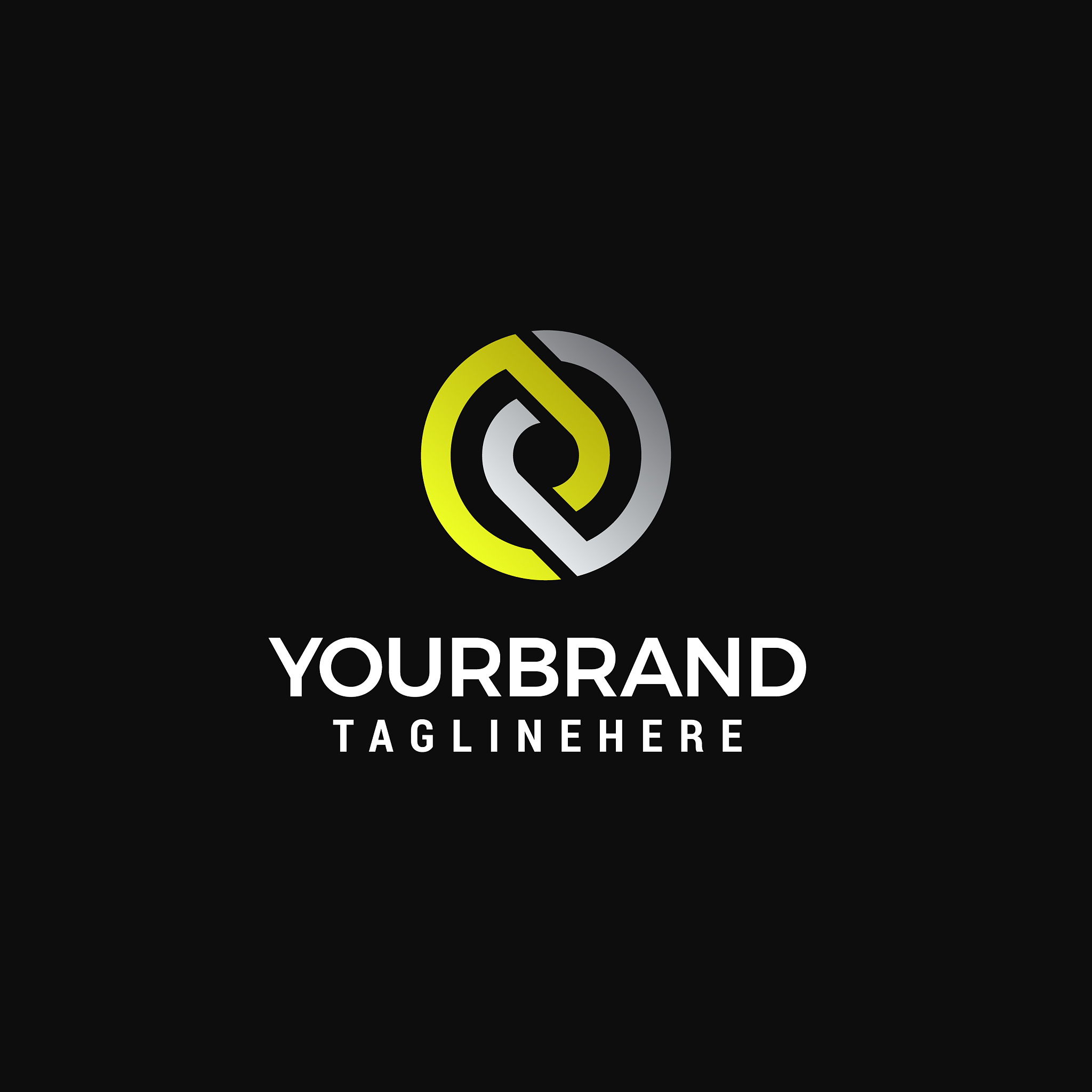 letter o logotype technology and digital abstract