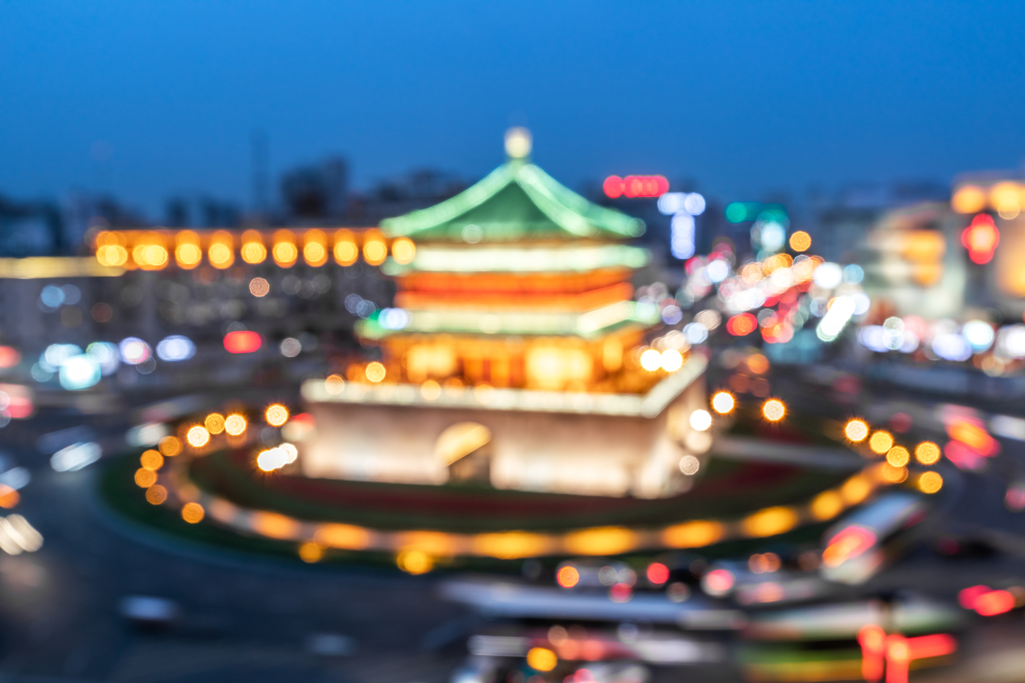 西安钟楼夜景