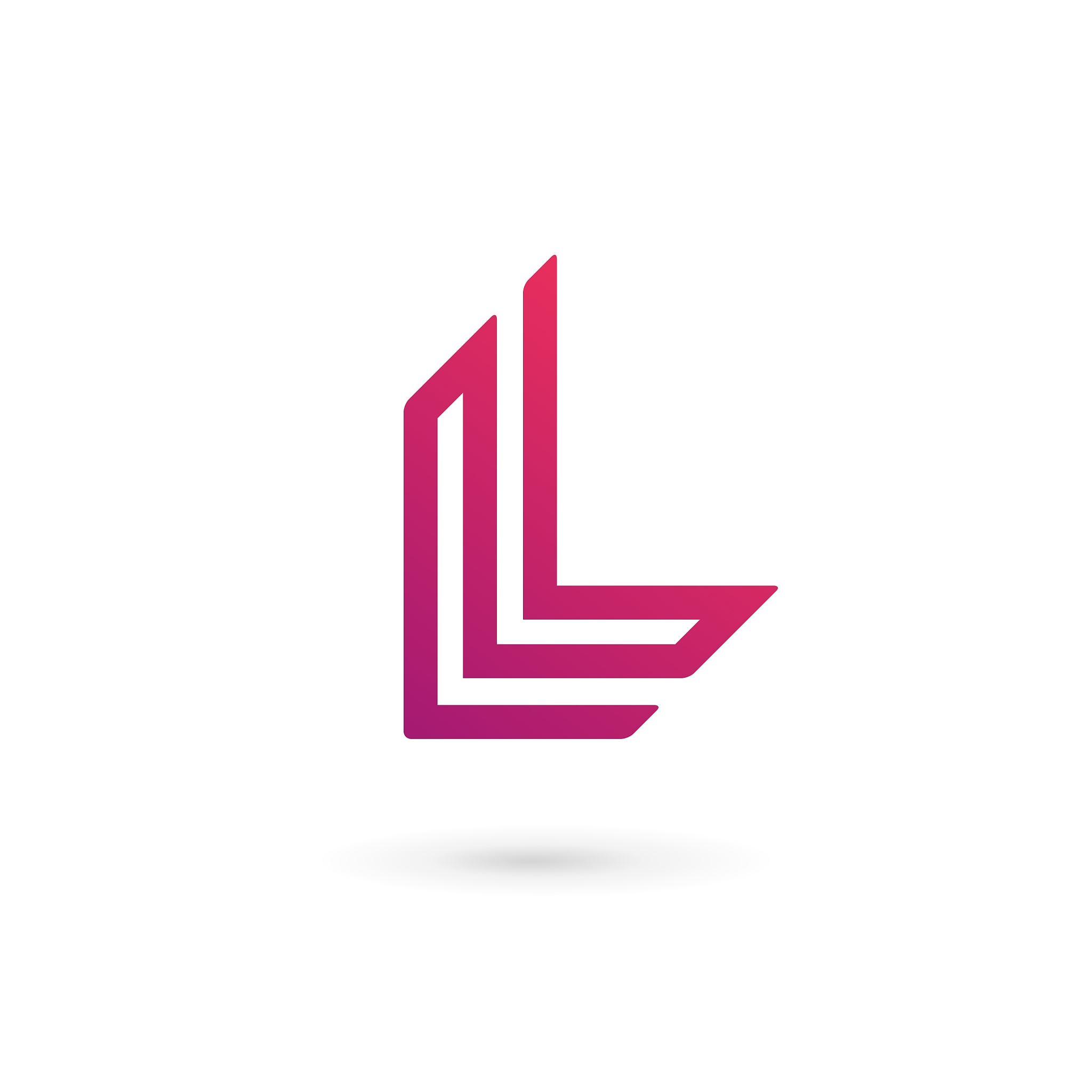 letter l logo icon design template elements