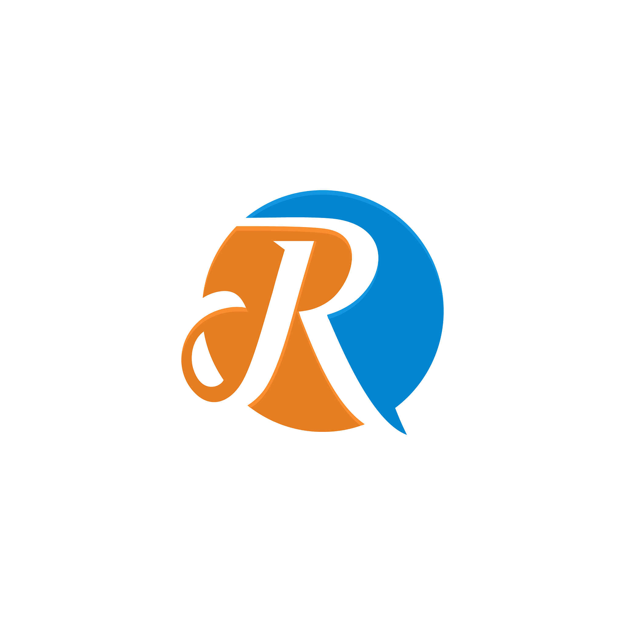 letter r logo design icon template