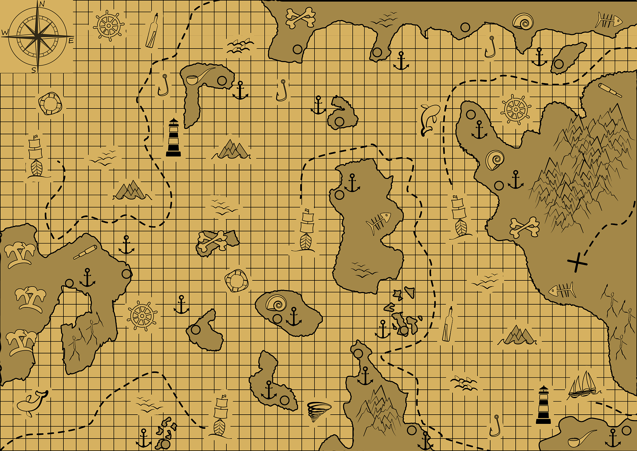 old nautical map