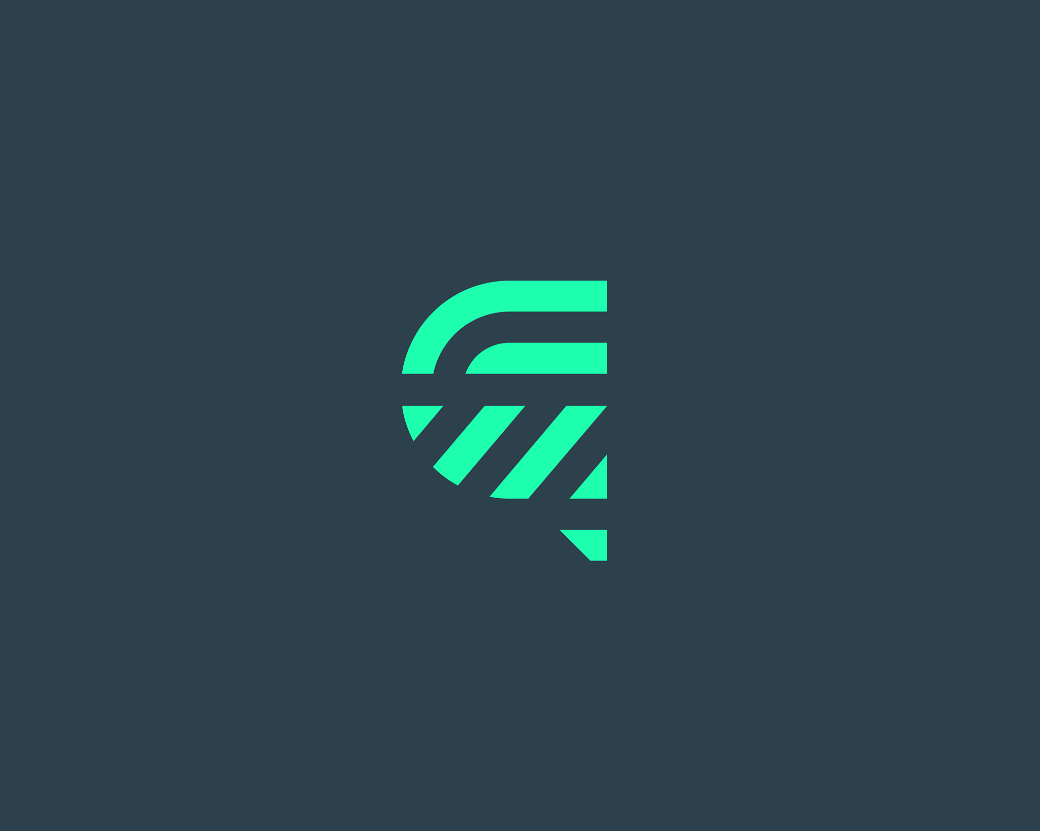 letter q line logo design creative
