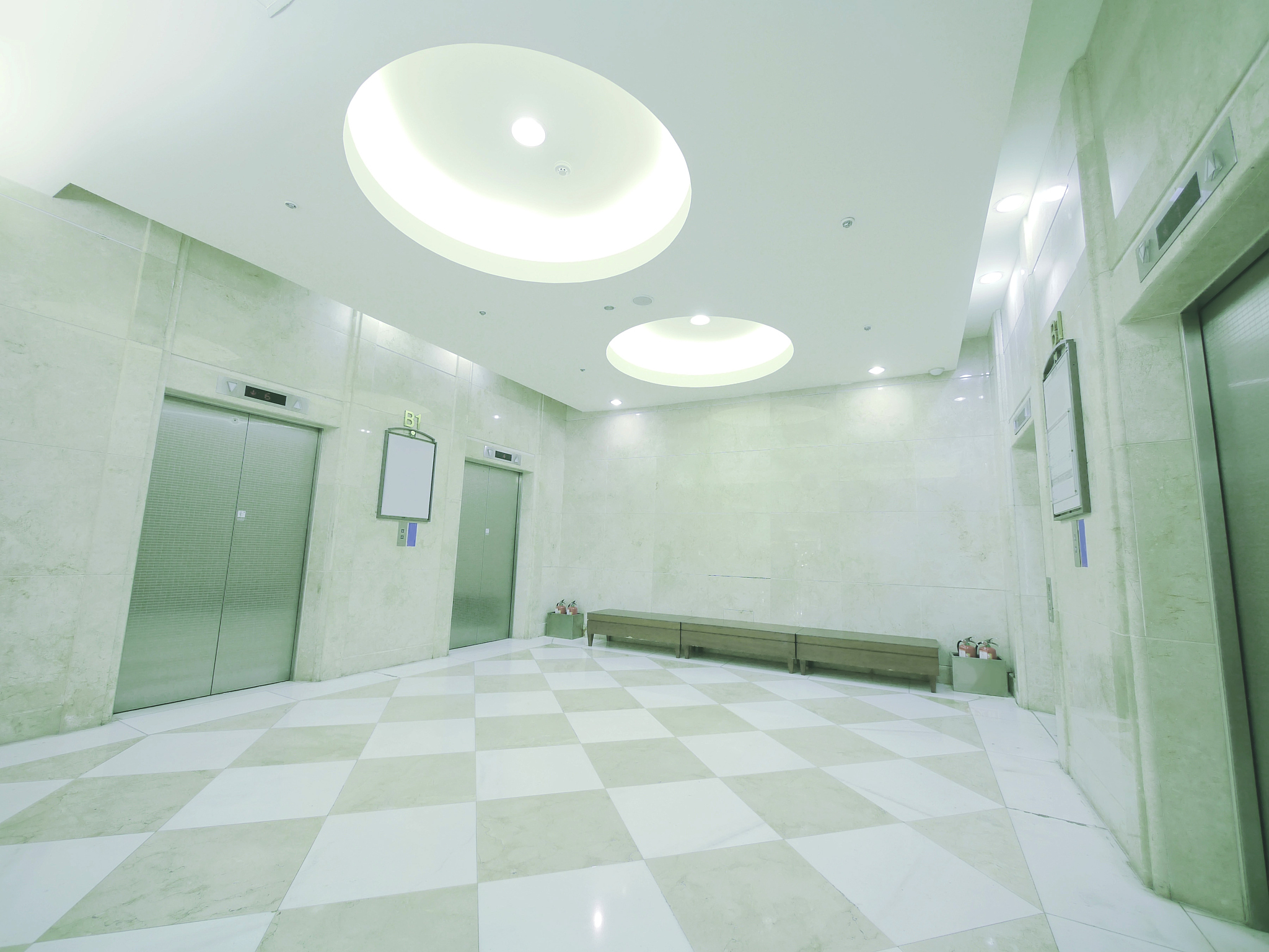 elevator waiting room