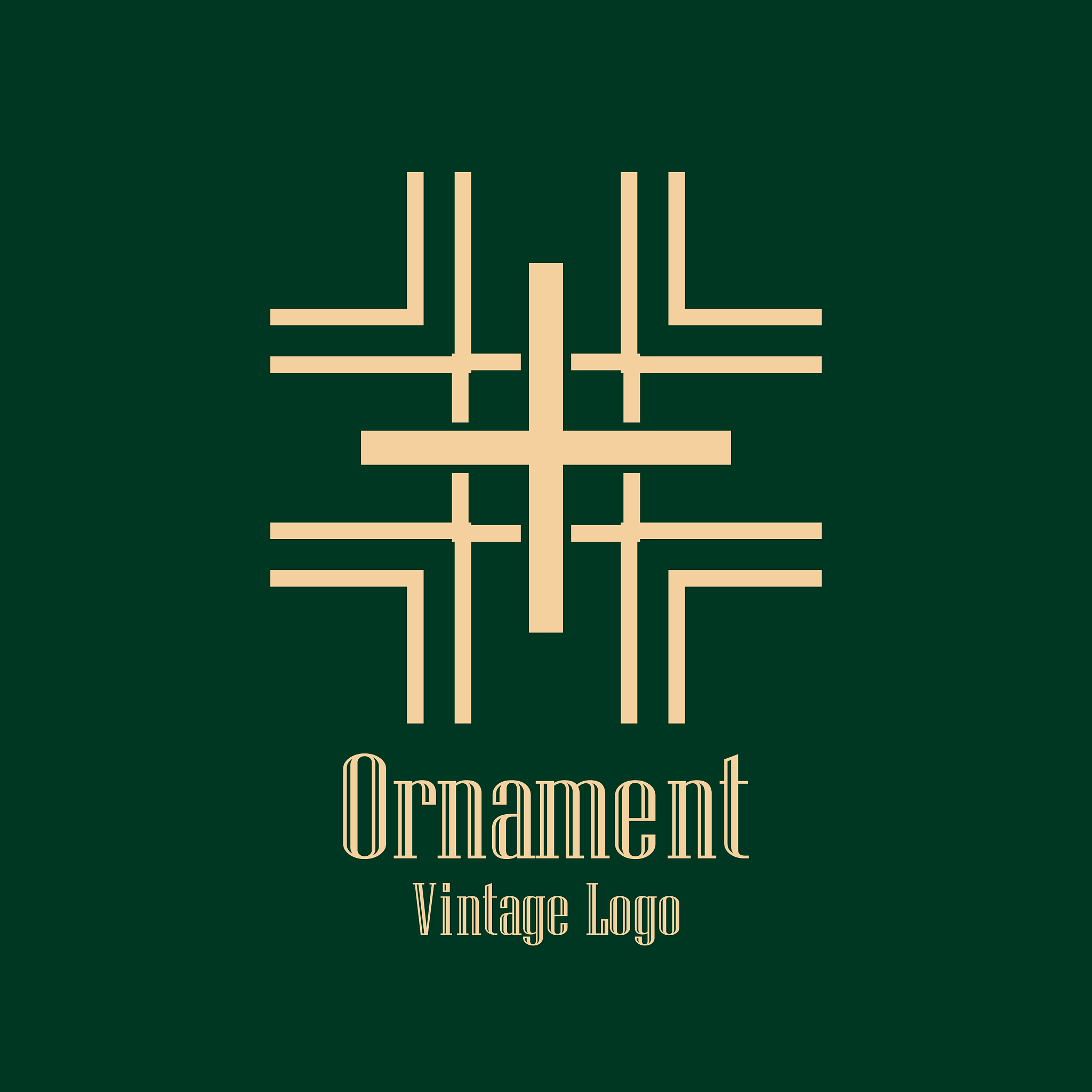 art deco vintage logo