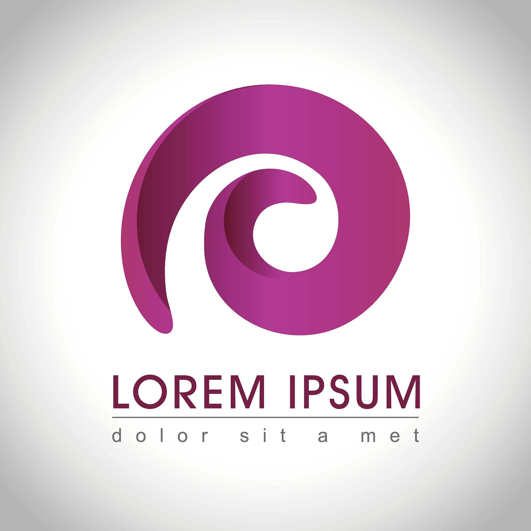 abstract purple label